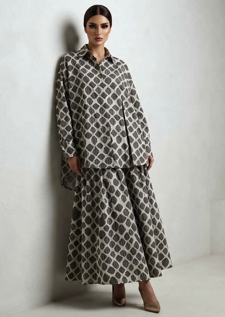 NIA SKIRT AND SHIRT SET (SET OF 2) -Delivery in 4 TO 5 DAYS