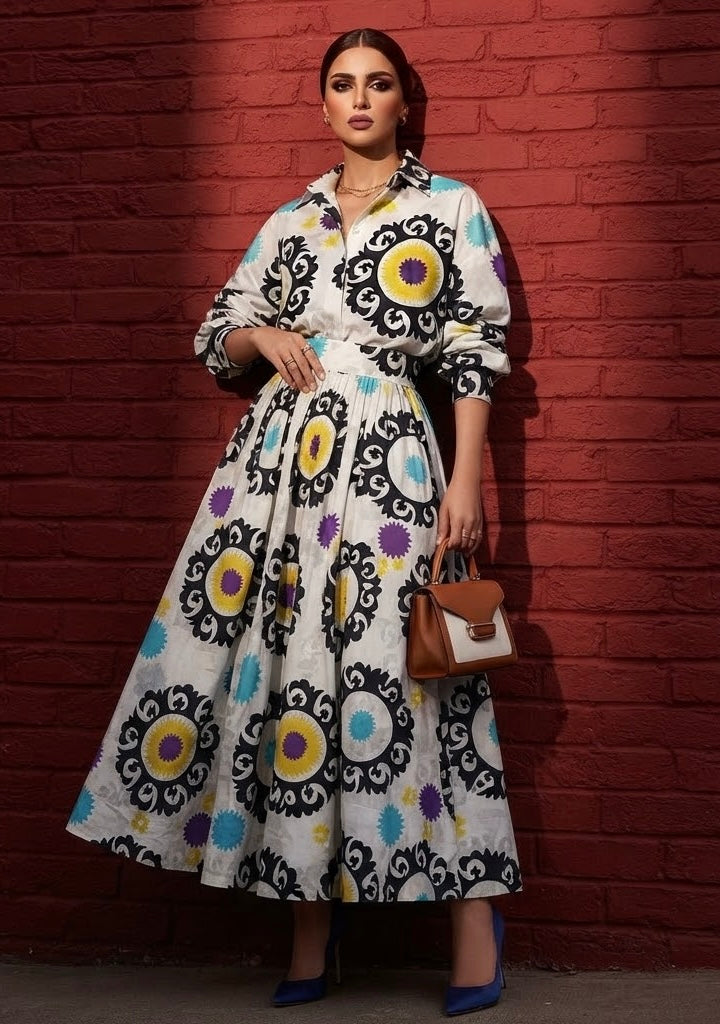 NIYA SHIRT AND SKIRT SET (SET OF 2) -Delivery in 7 TO 10 DAYS