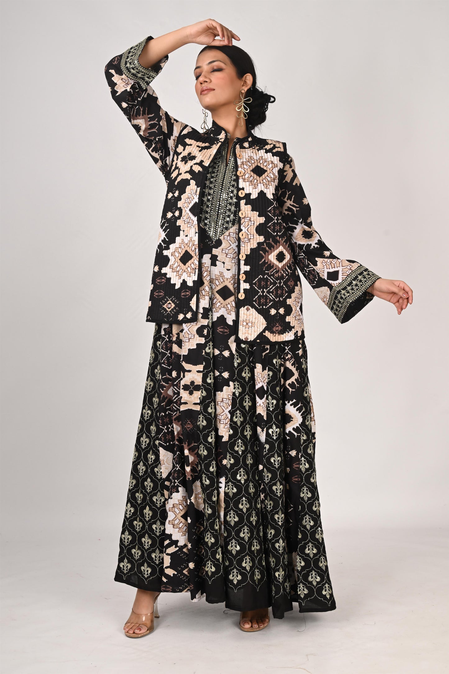 VRITRA black set winter set-delivery in 10 to 12 days