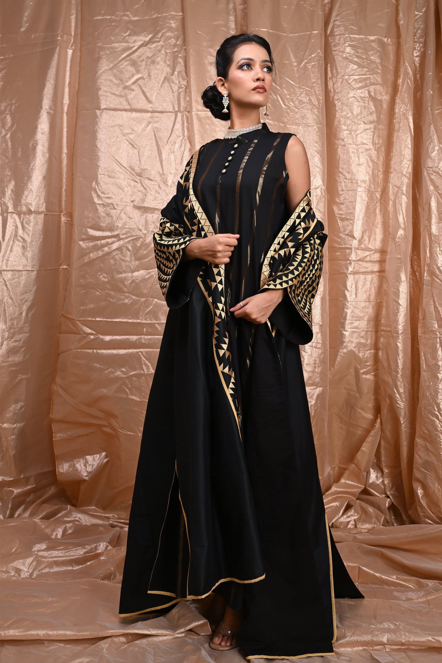ELVI SILK SET black-SAME DAY DELIVERY