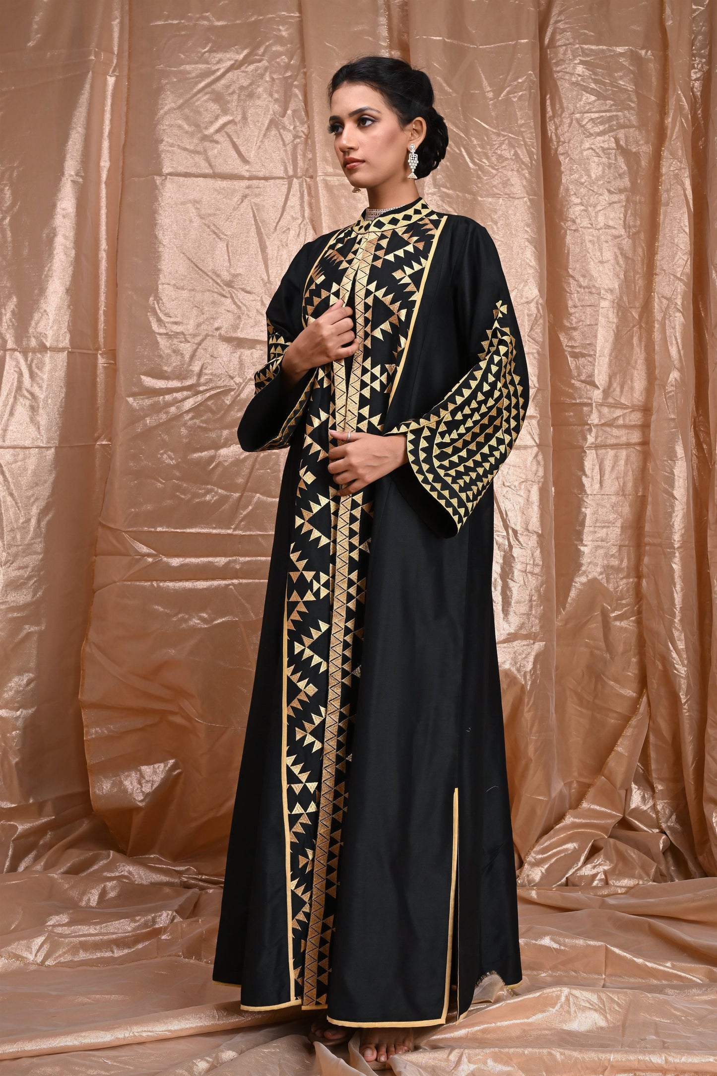 ELVI SILK SET black-SAME DAY DELIVERY