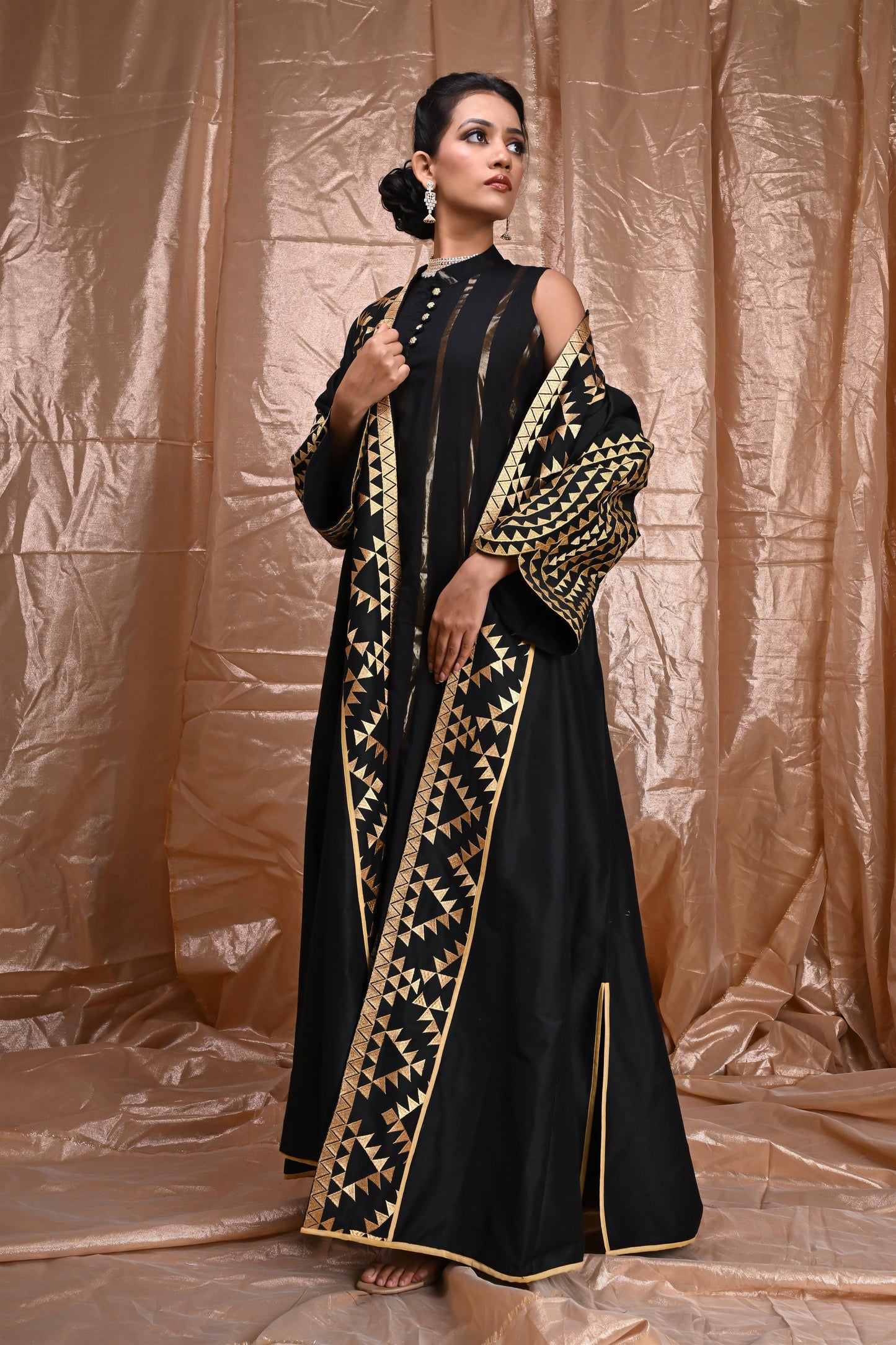 ELVI SILK SET black-SAME DAY DELIVERY
