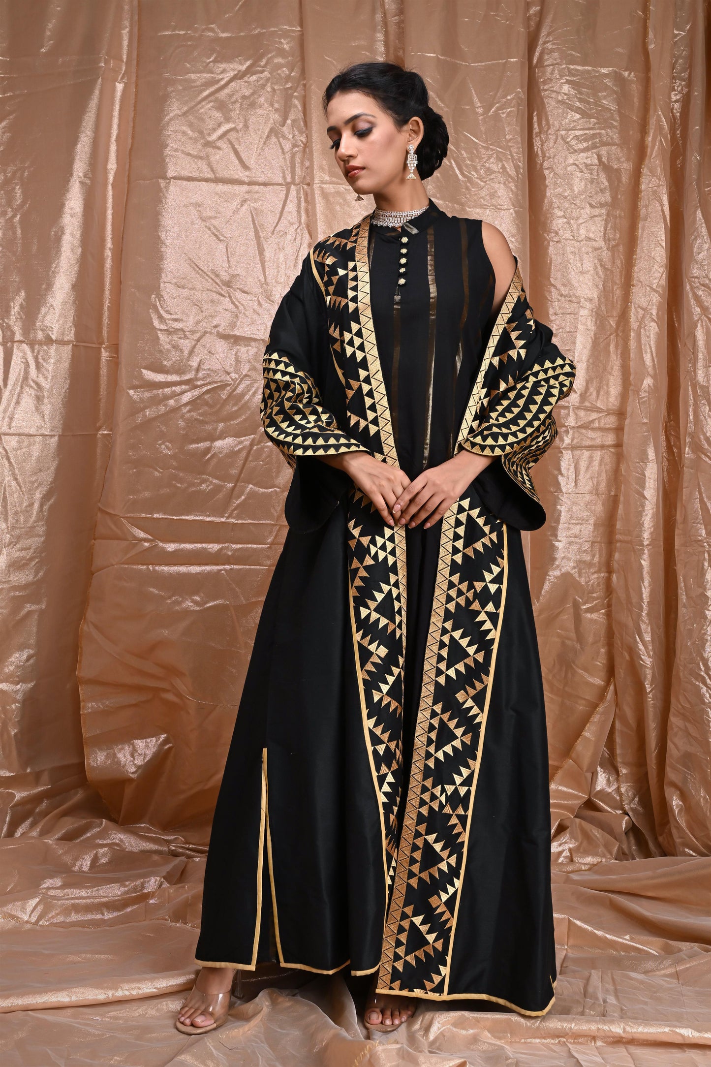 ELVI SILK SET black-SAME DAY DELIVERY