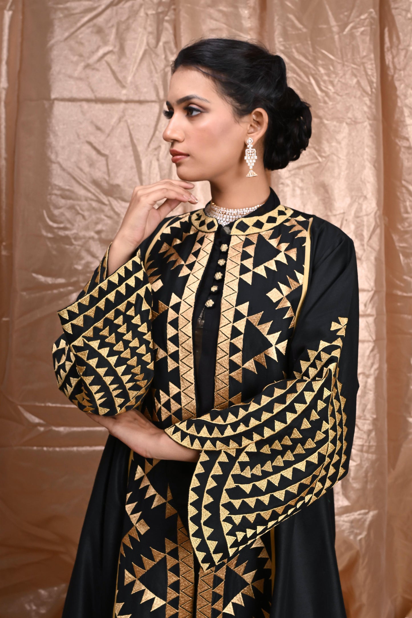 ELVI SILK SET black-SAME DAY DELIVERY