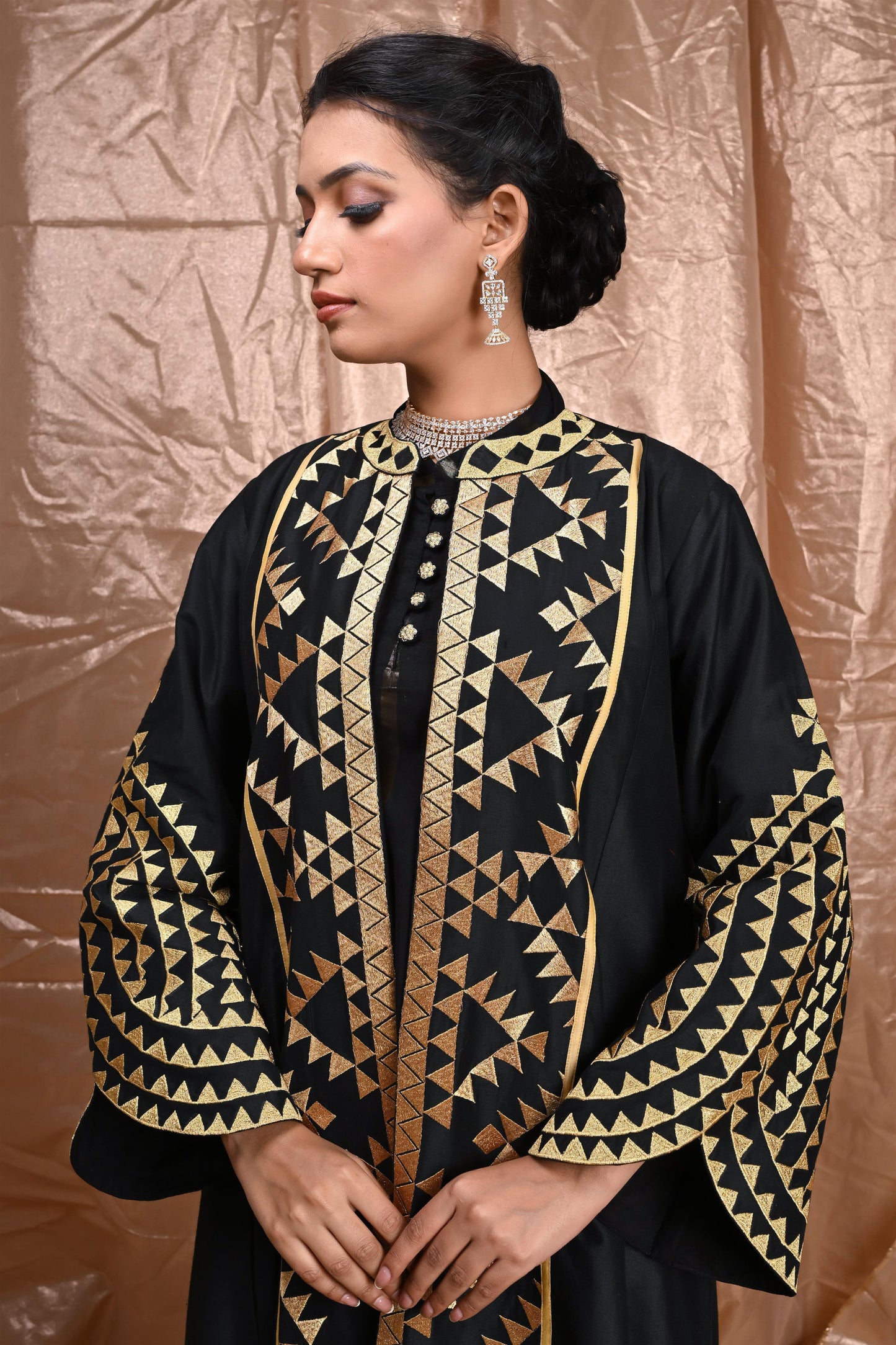 ELVI SILK SET black-SAME DAY DELIVERY