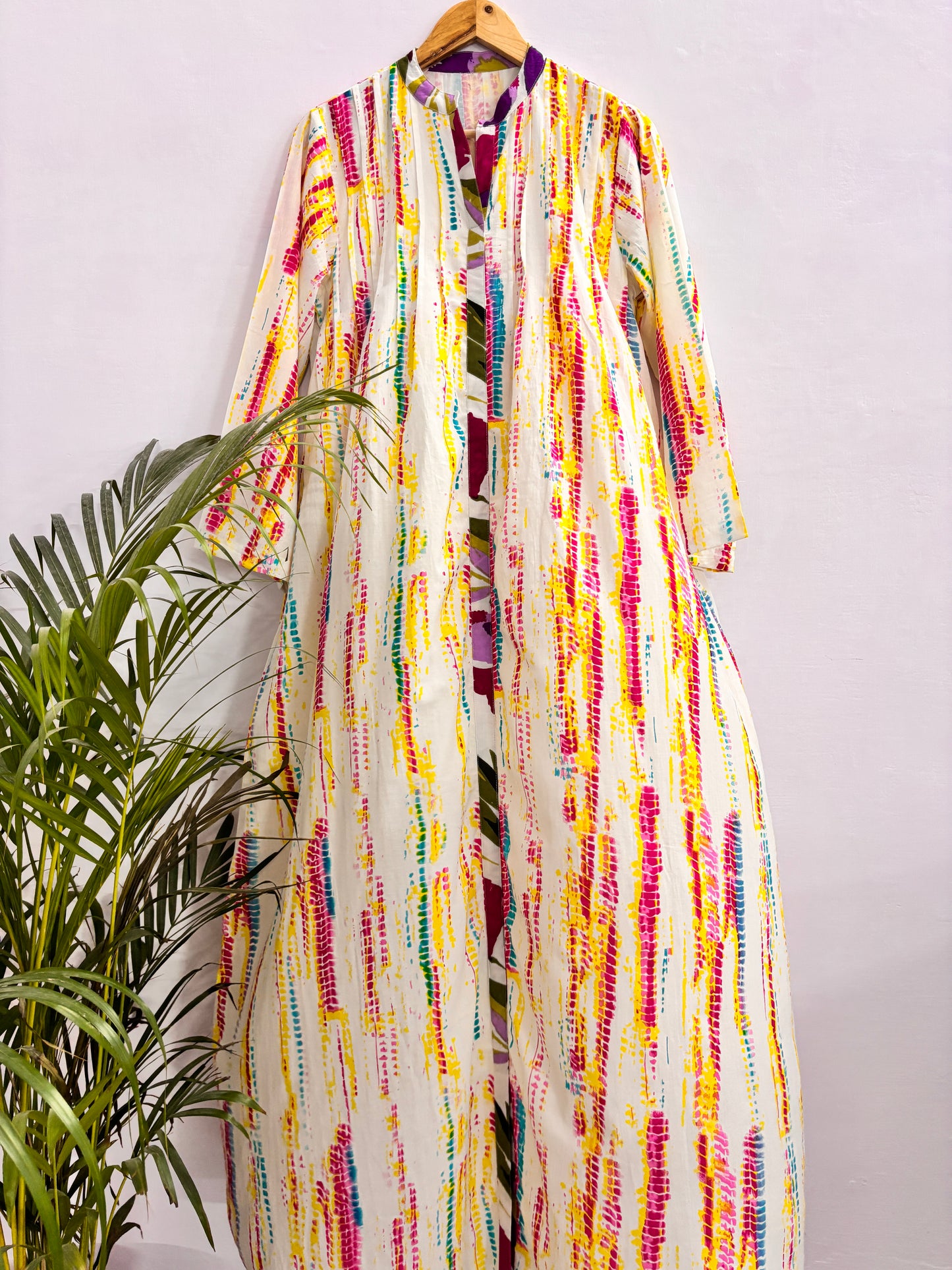 Isha 2 Tie dye cotton kaftan-delivery in 7 to 10 days