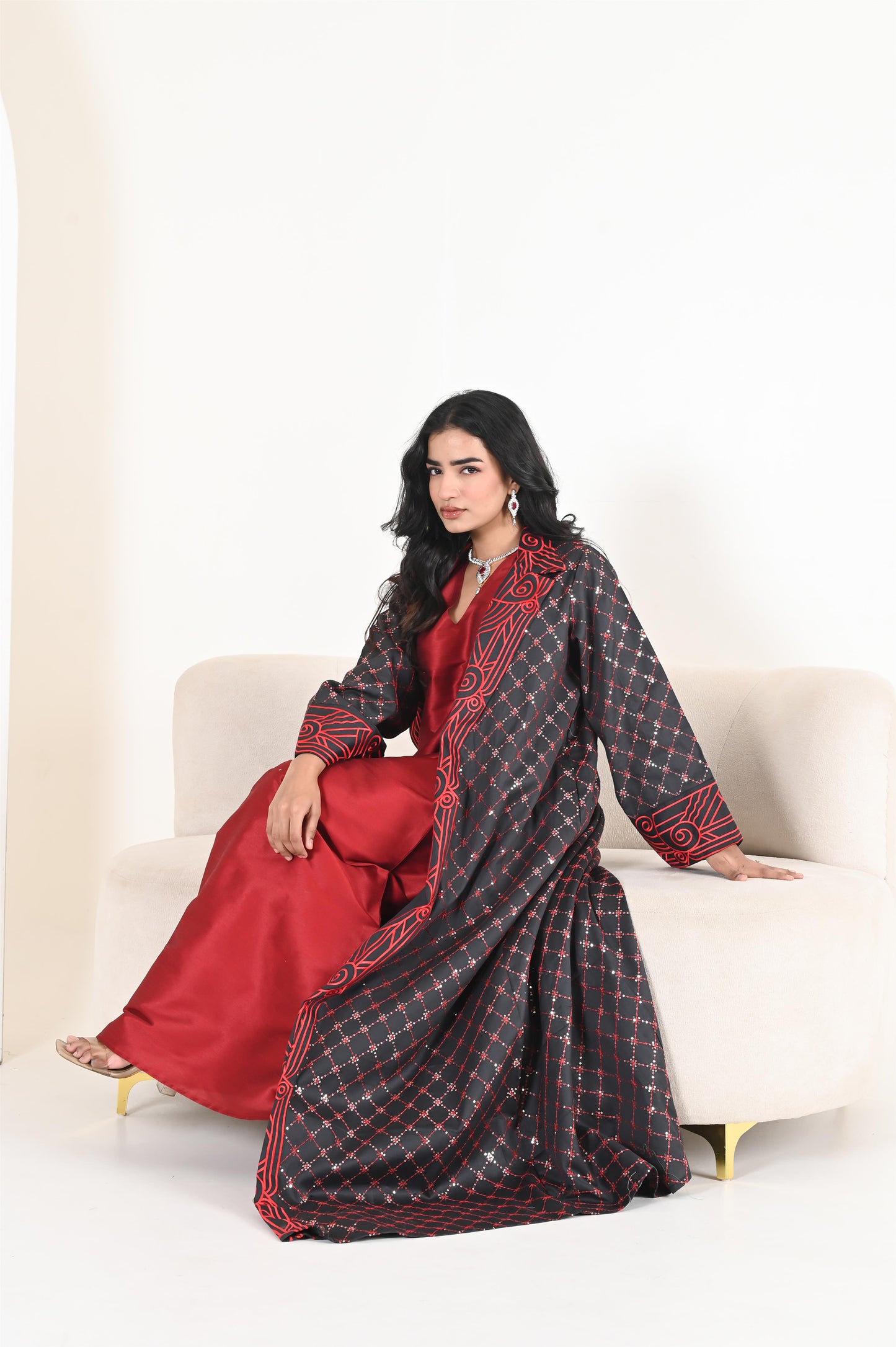 AHVI DARK GREY SET-SAME DAY DELIVERY