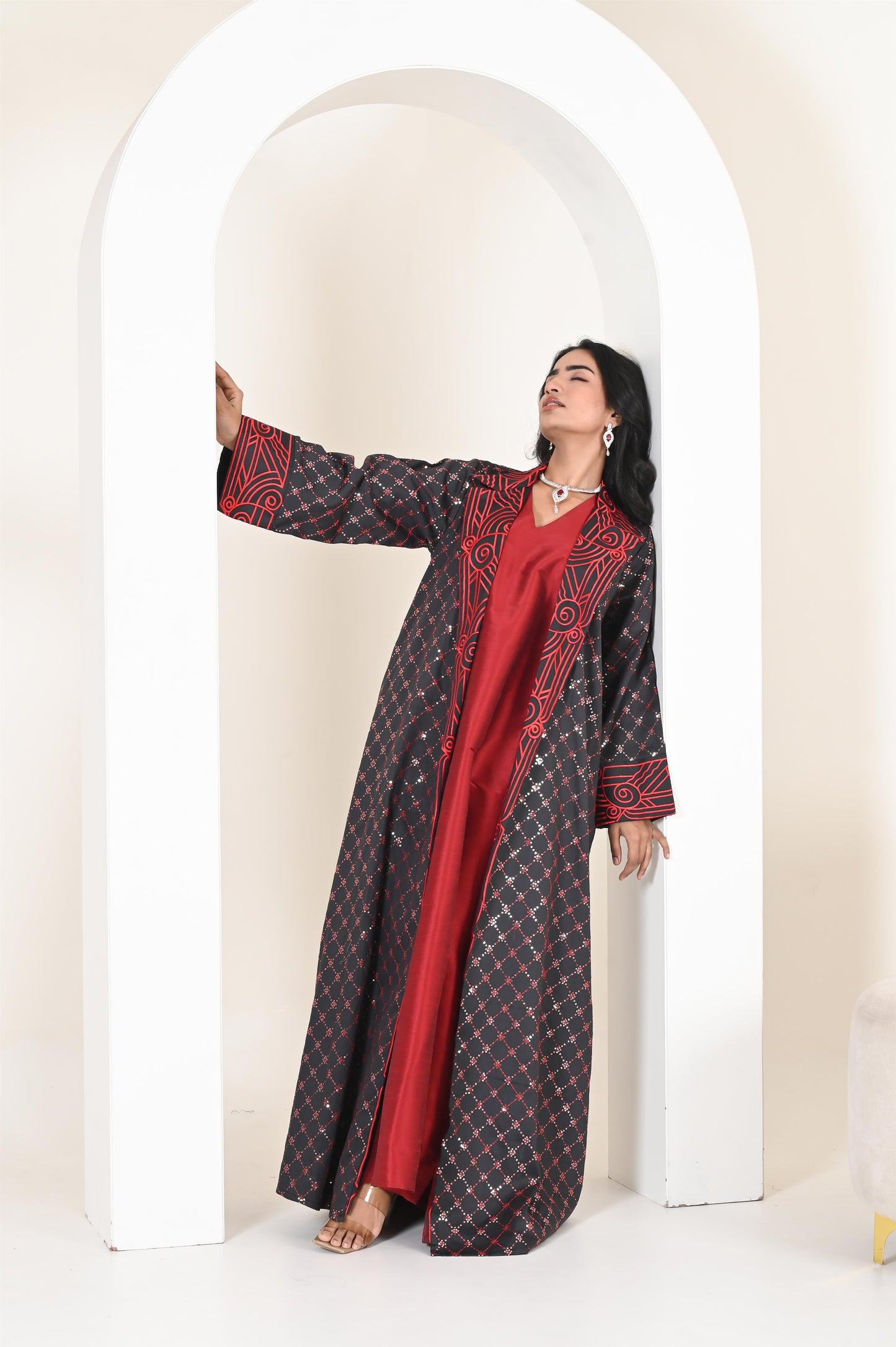 AHVI DARK GREY SET-SAME DAY DELIVERY