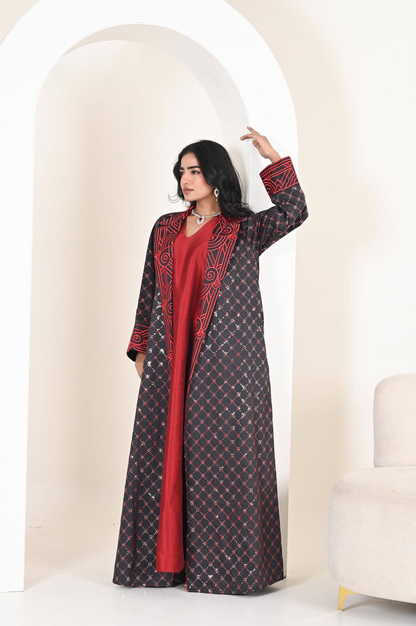 AHVI DARK GREY SET-SAME DAY DELIVERY