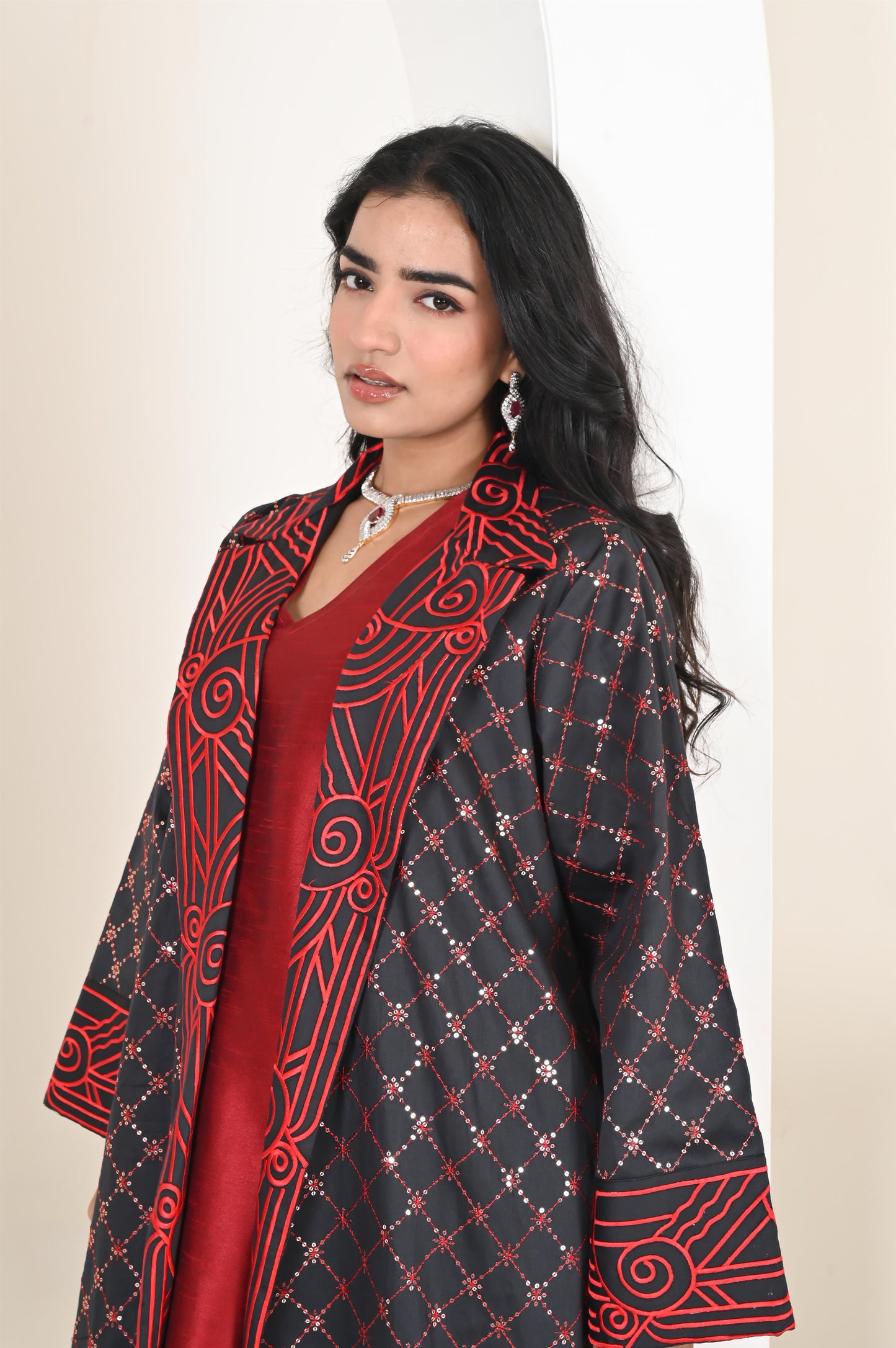 AHVI DARK GREY SET-SAME DAY DELIVERY