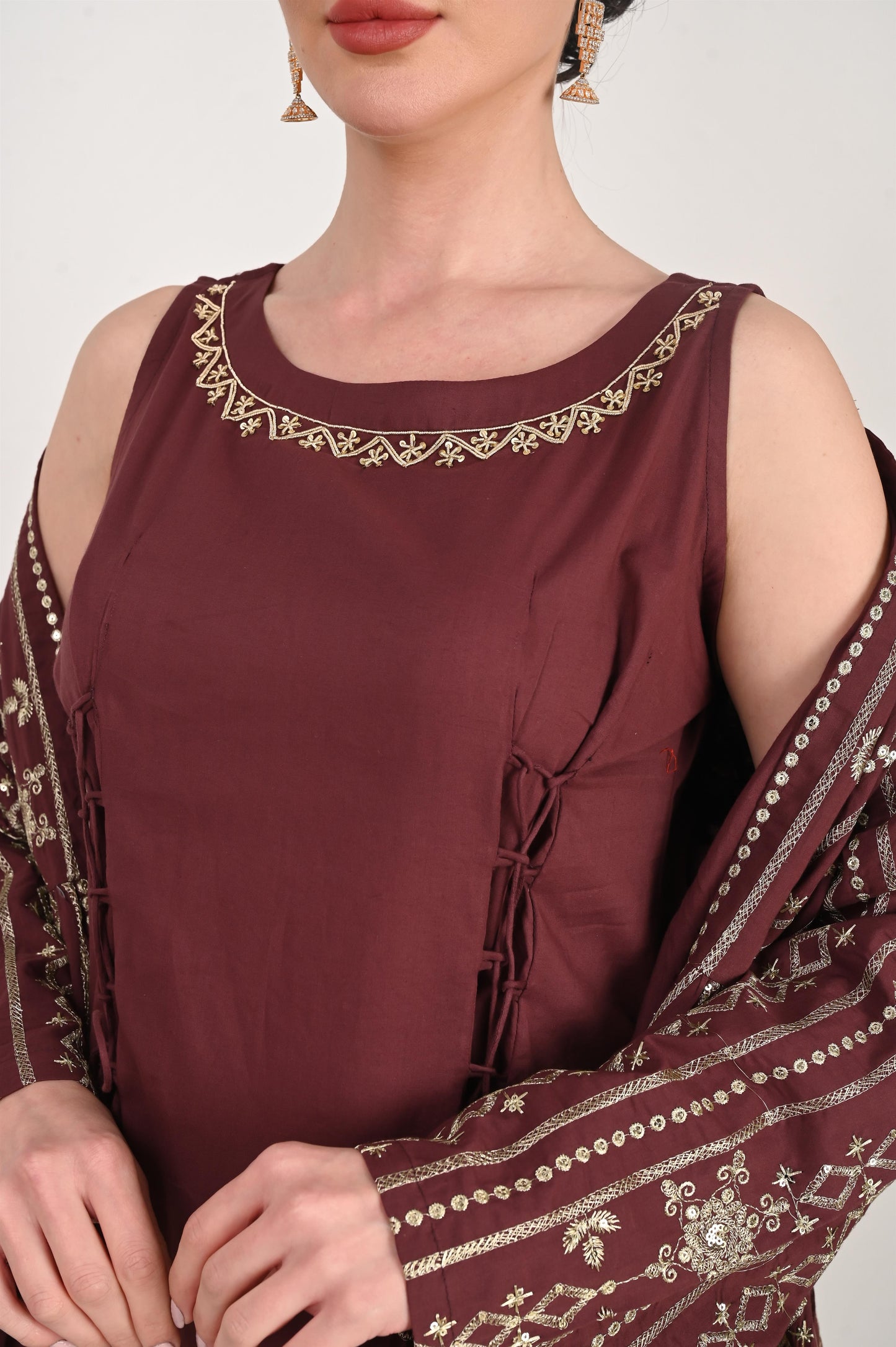 SORAYA BROWN SET-SAME DAY DELIVERY