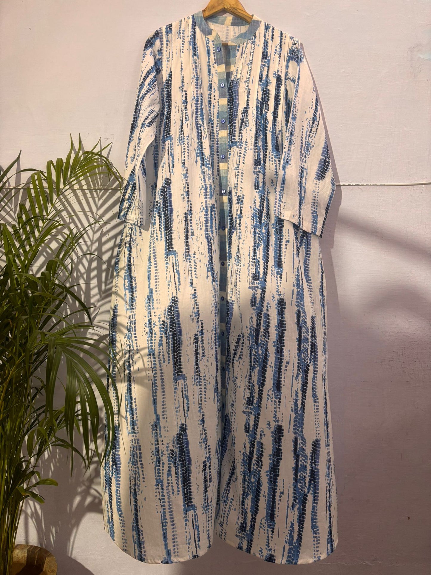 Isha Tie dye cotton kaftan-delivery in 7 to 10 days