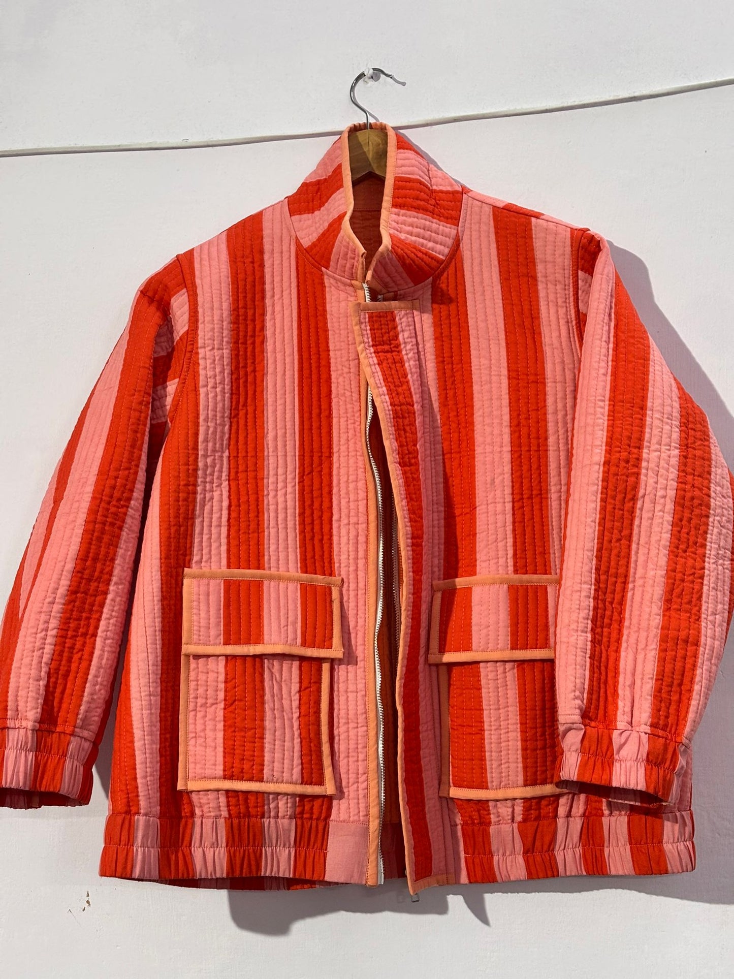 AYVEN ORANGE WINTER QUILTED JACKET- DELIVERY IN 7 TO 10 DAYS