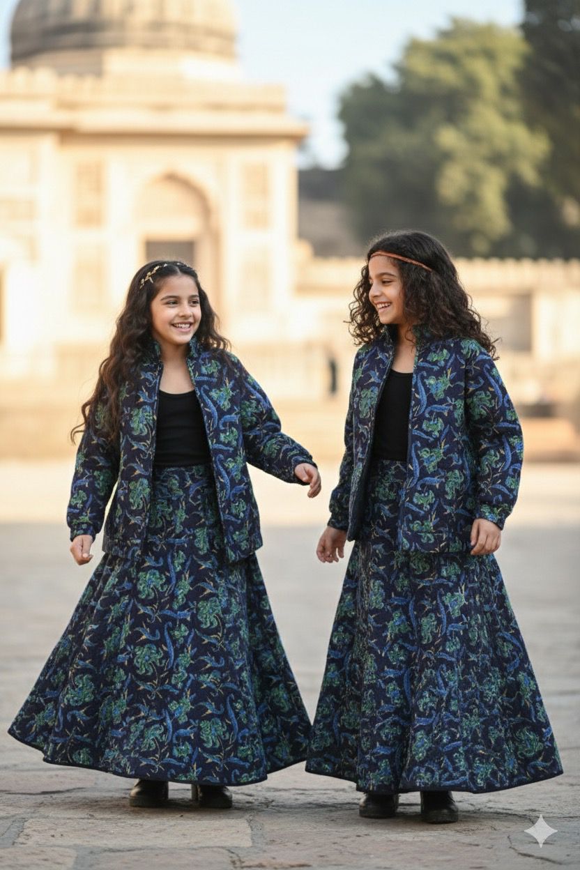 KAIRA WINTER QUILTED JACKET AND SKIRT KIDS- DELIVERY IN 10 TO 12 DAYS