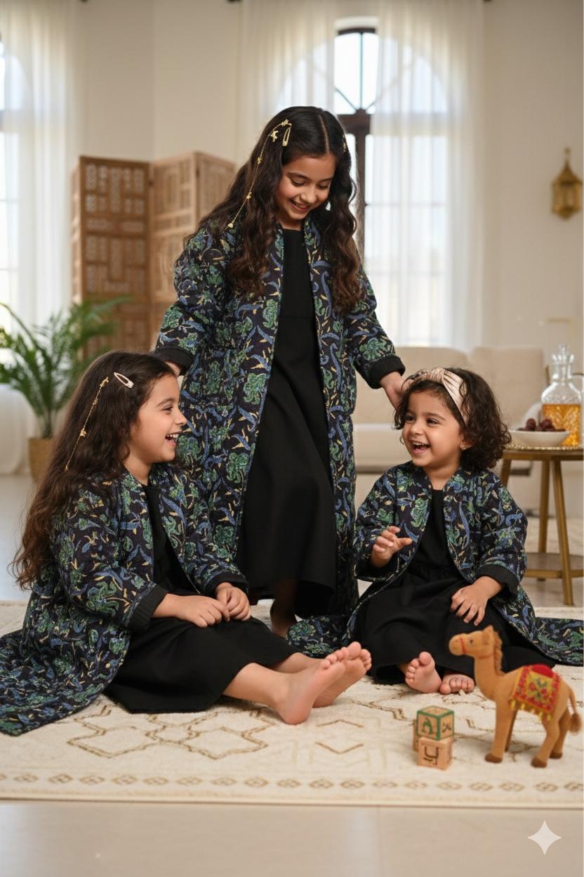 KAIRA MINI QUILTED JACKET SET-DELIVERY IN 1 TO 2 DAYS