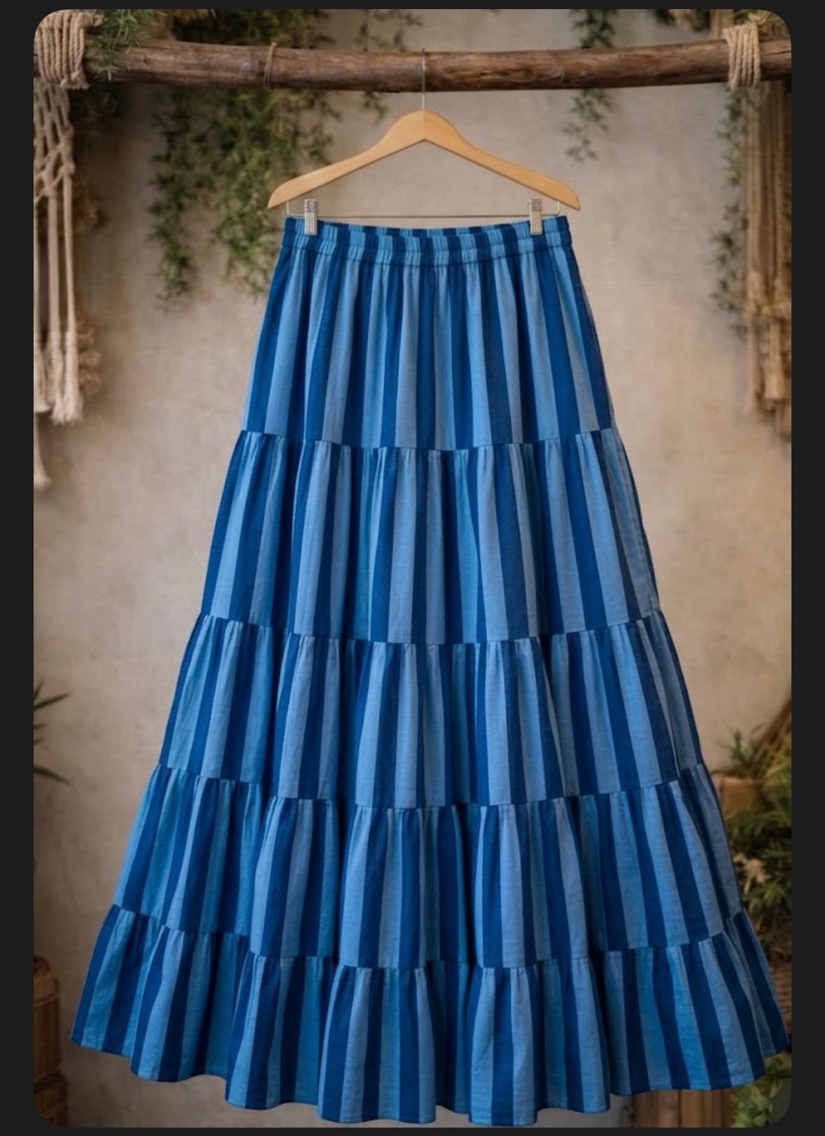 MISKA BLUE SKIRT -Delivery in 3 to 4days-LIMITED QUANTITIES