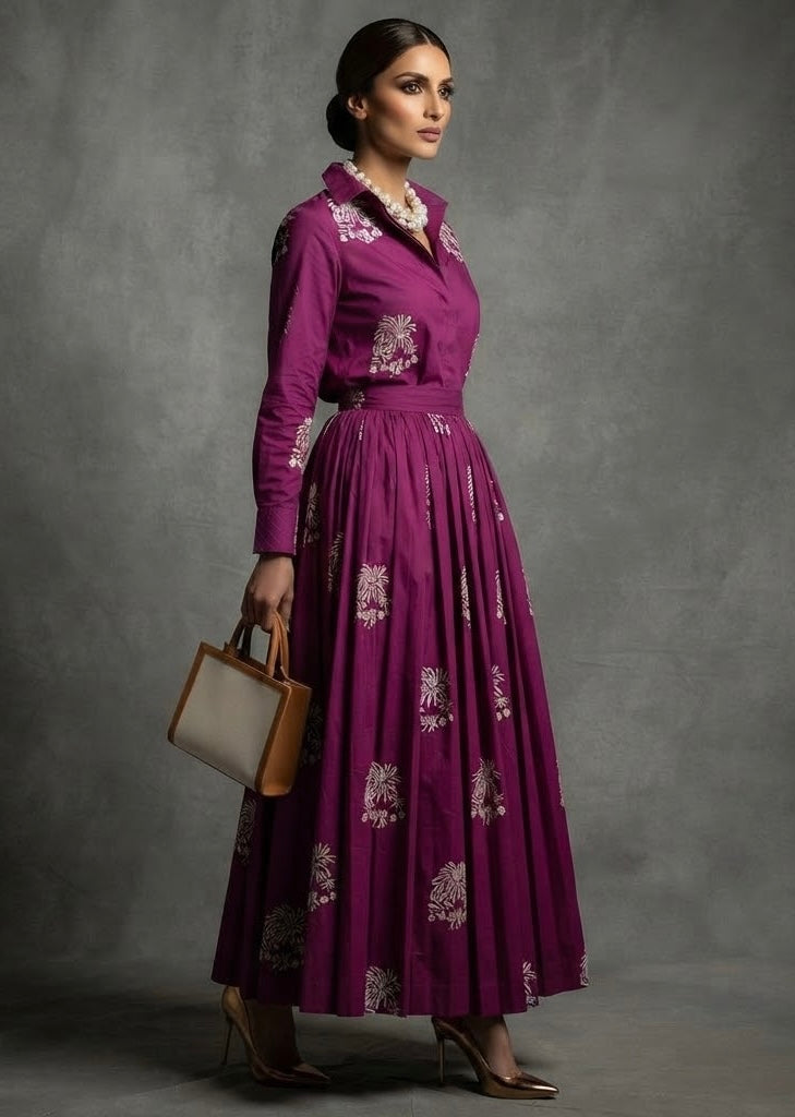 VAHA cotton embroidered SKIRT AND SHIRT  -Delivery IN 1 WEEK (Copy)