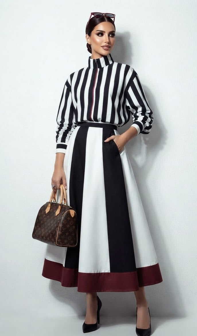 Nisha SHIRT AND SKIRT SET  (SET OF 2) -Delivery in 10 TO 12 DAYS