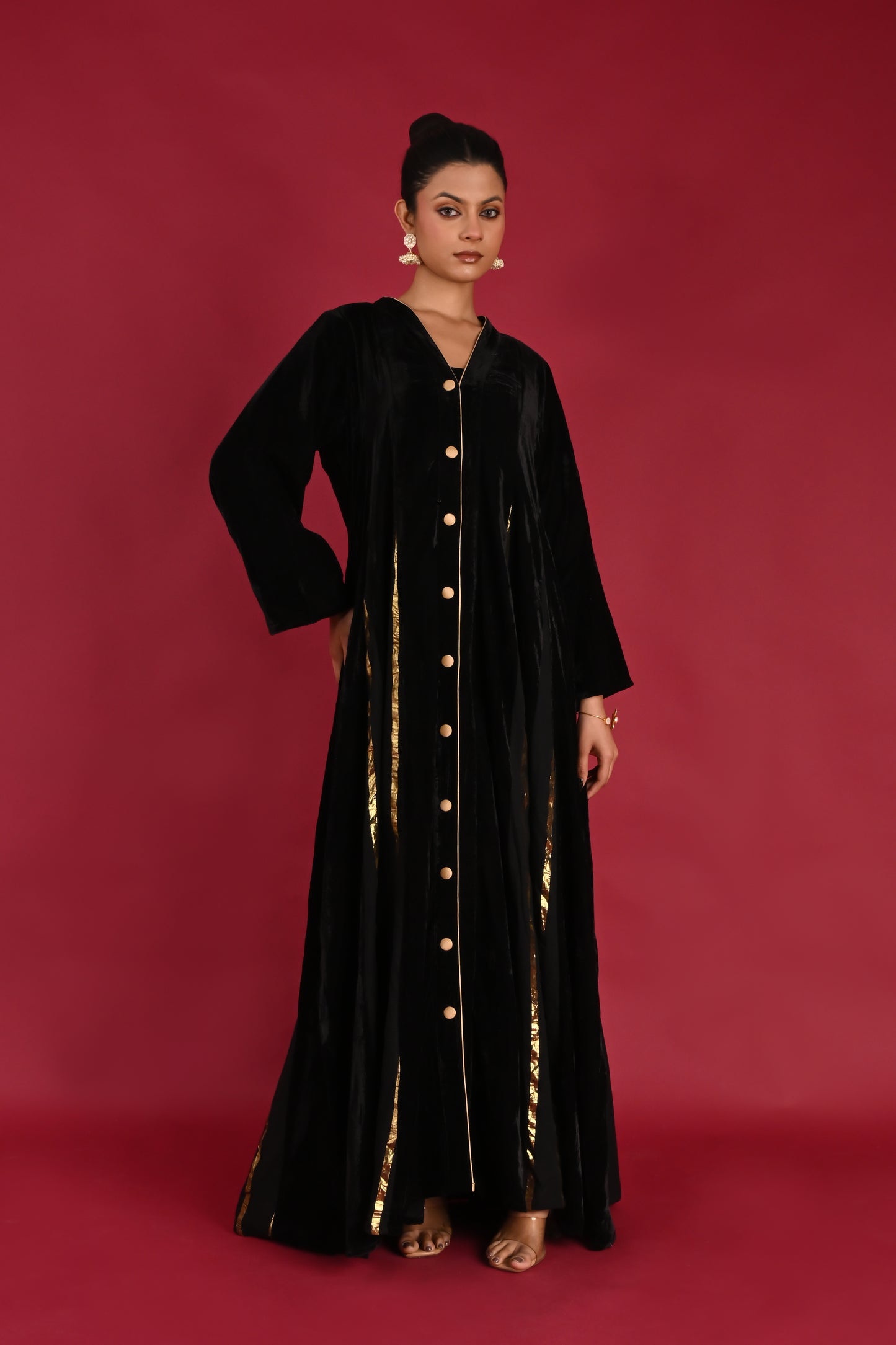 VAYU-VELVET KAFTAN  -DELIVERY IN 1 TO 2 DAYS