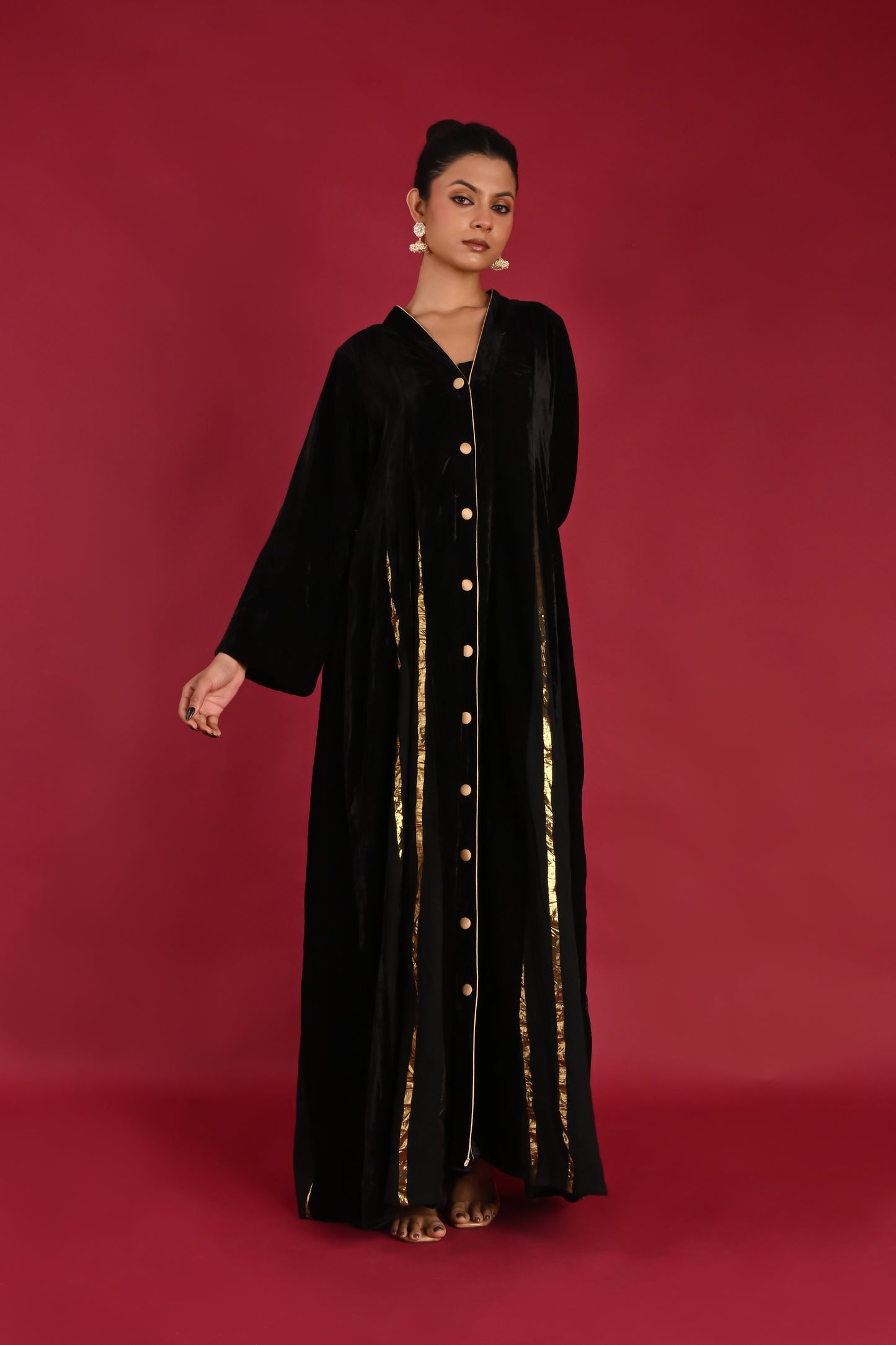 VAYU-VELVET KAFTAN  -DELIVERY IN 1 TO 2 DAYS