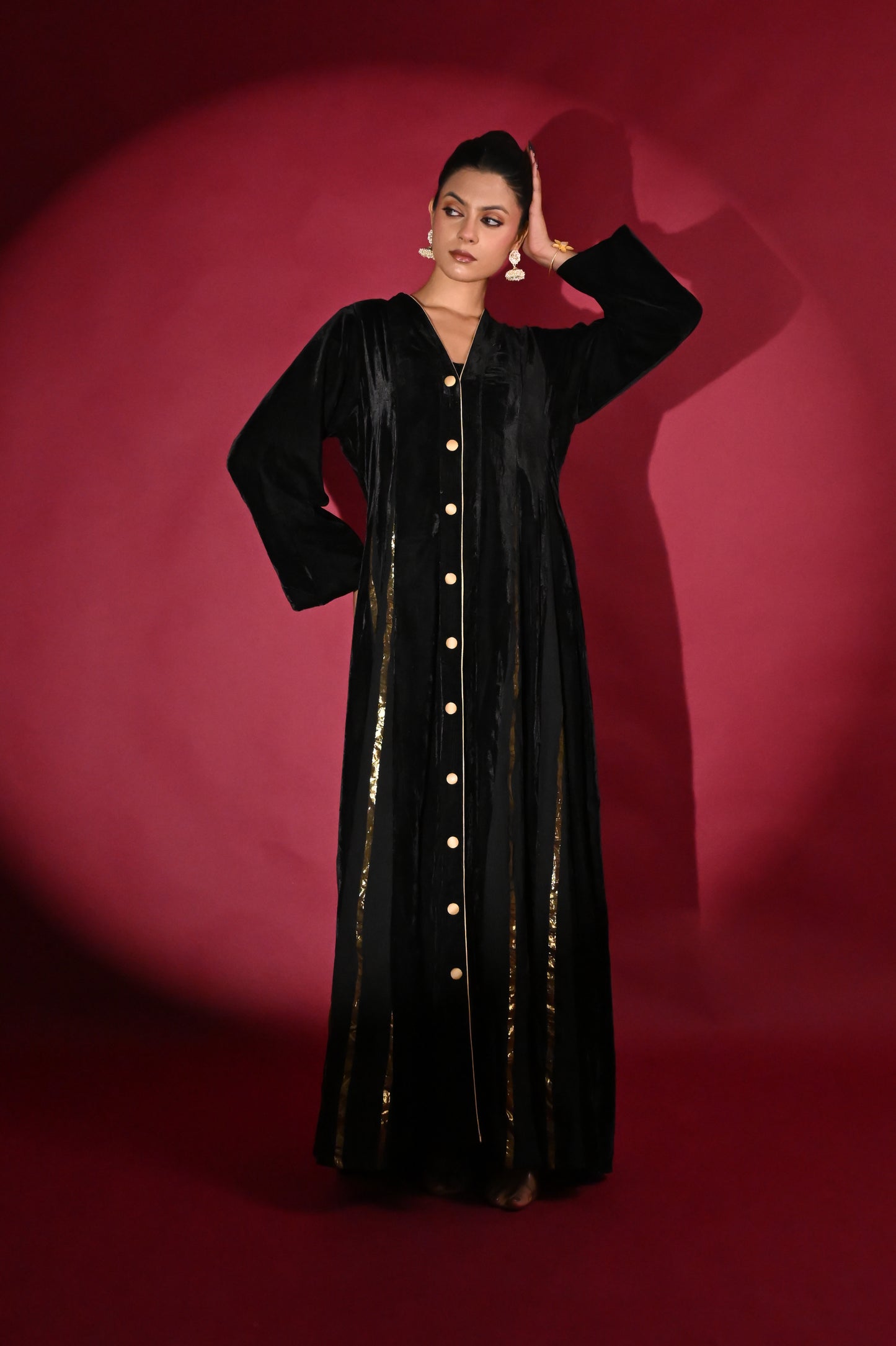 VAYU-VELVET KAFTAN  -DELIVERY IN 1 TO 2 DAYS