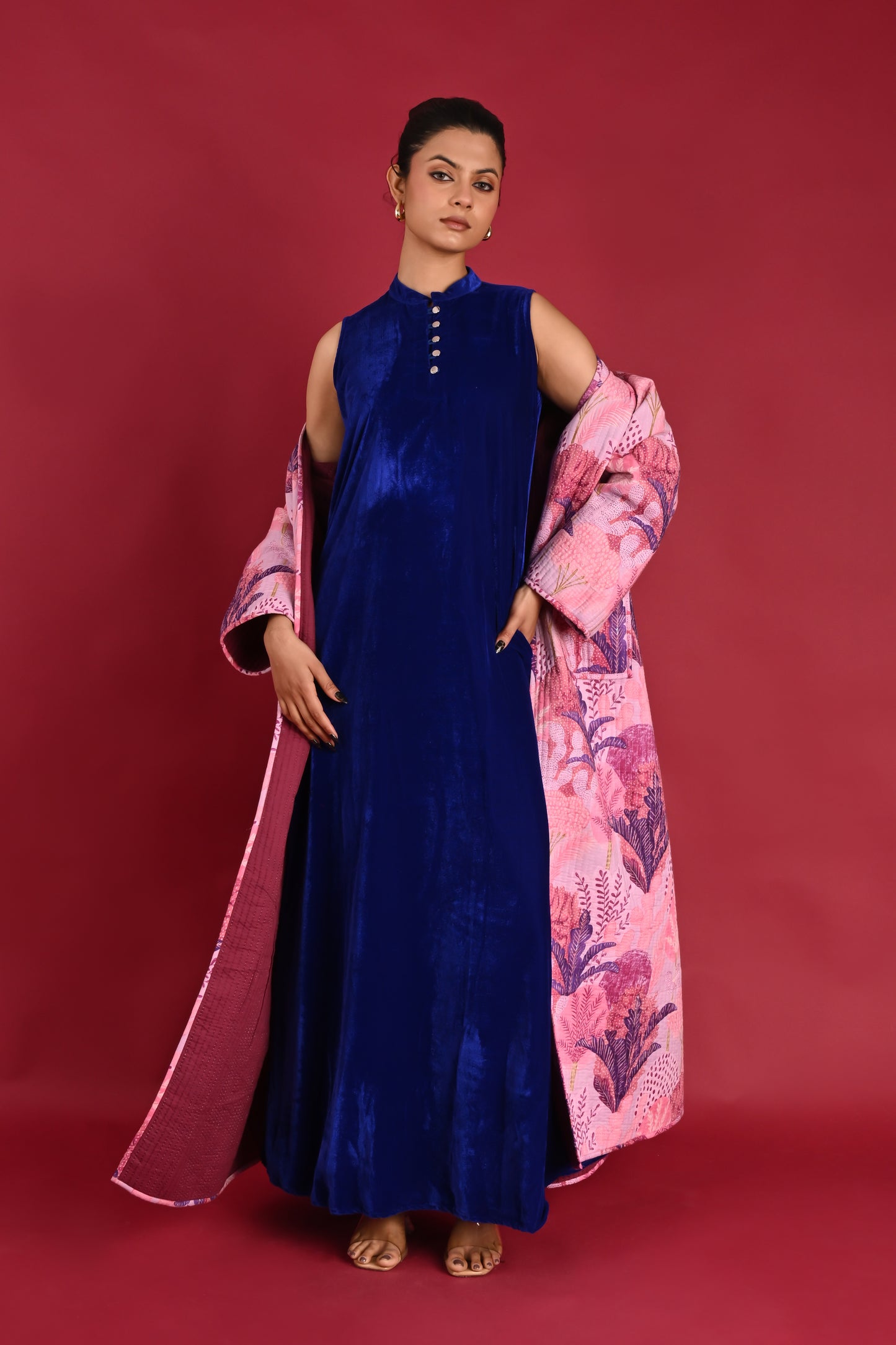 SISNA WINTER QUILTED JACKET SET-DELIVERY IN 1 TO 2 DAYS