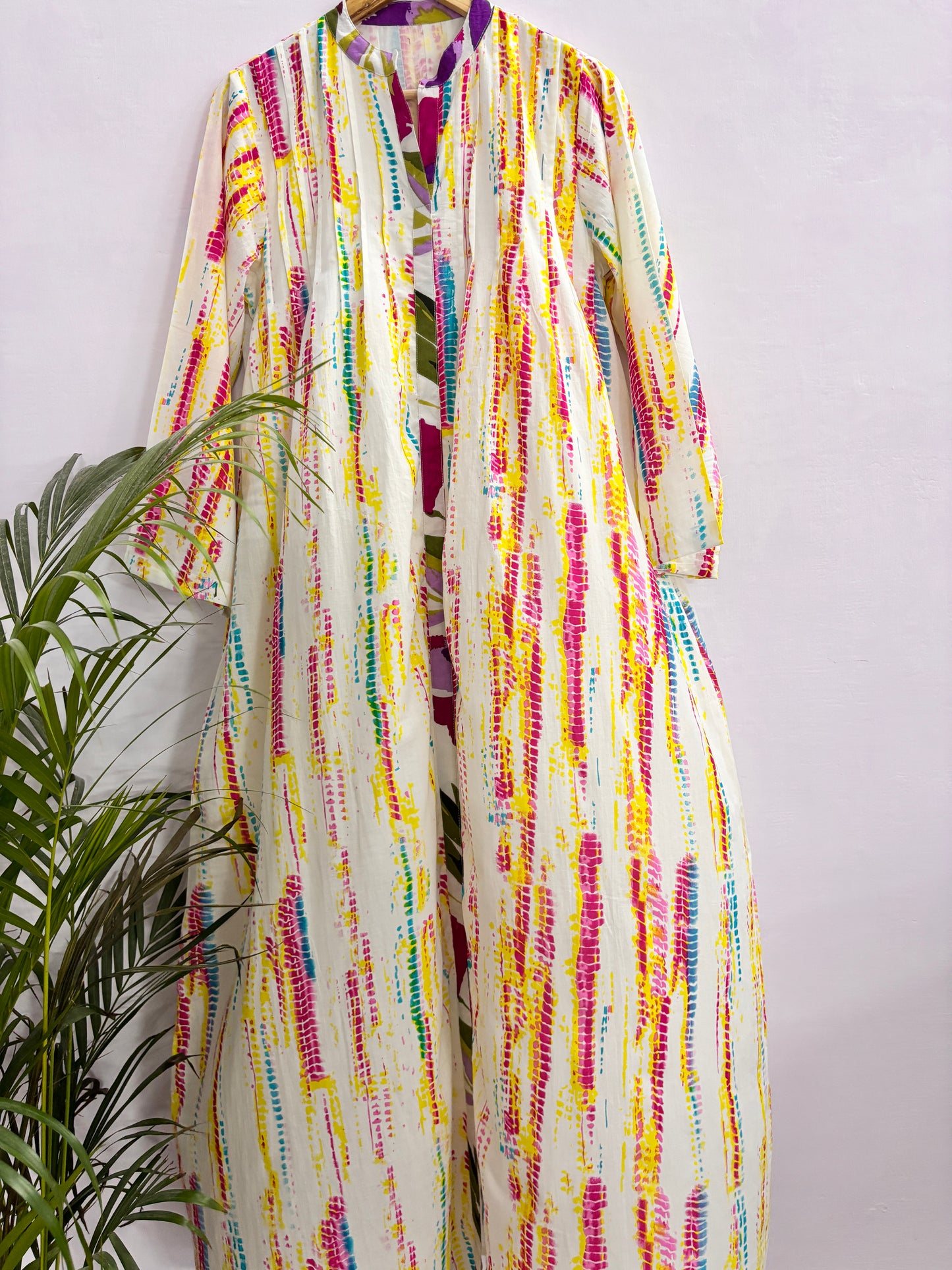 Isha  2 Tie dye cotton kaftan-delivery in 7 to 10 days