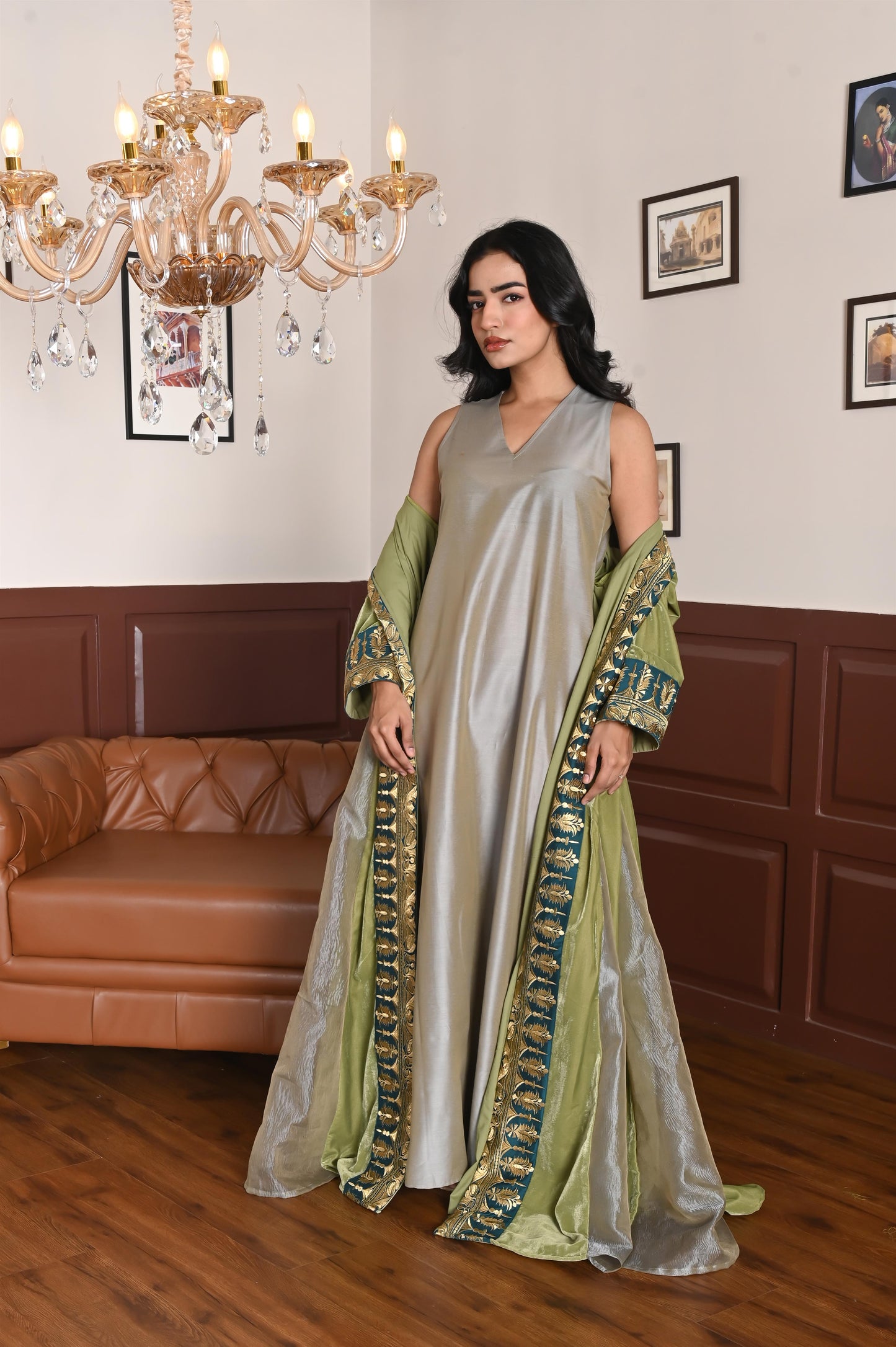 Sina velvet  BISHT set