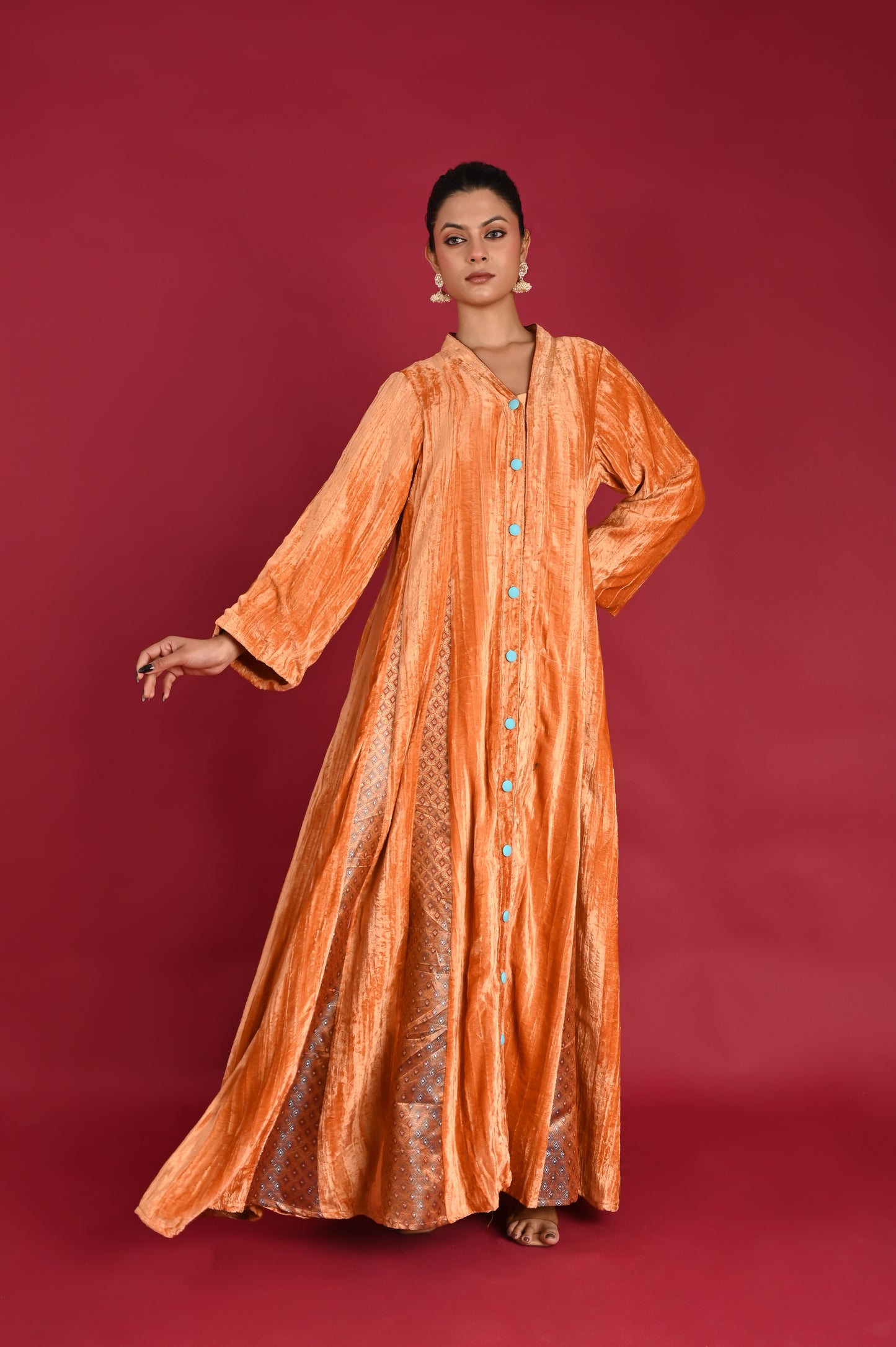 ATYA VELVET KAFTAN  -DELIVERY IN 1 TO 2 DAYS
