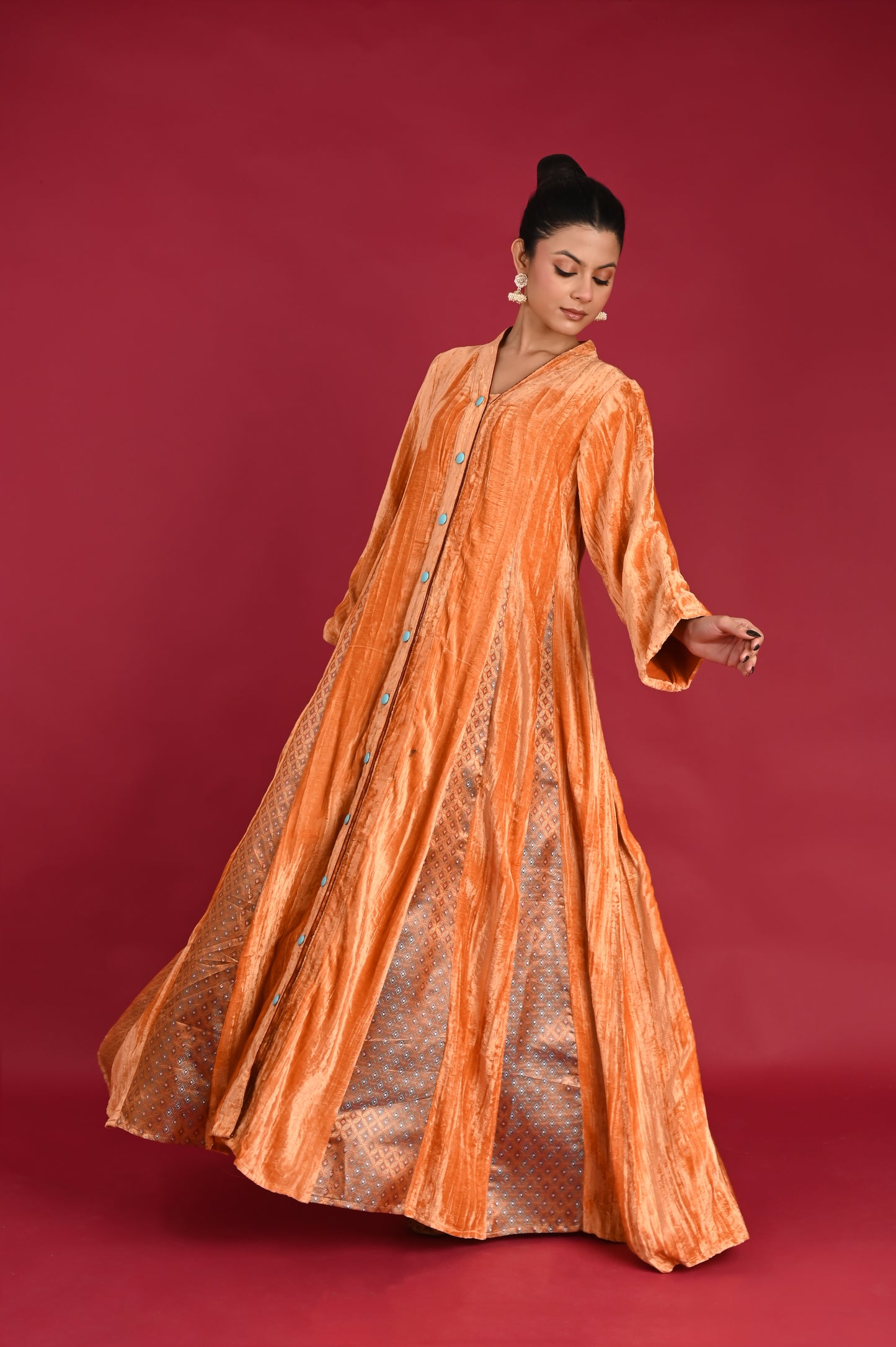 ATYA VELVET KAFTAN  -DELIVERY IN 1 TO 2 DAYS