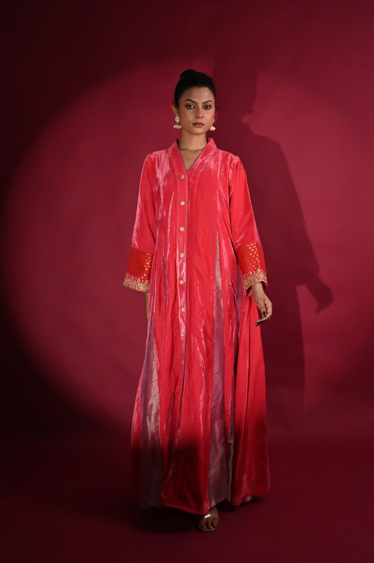 ADRTA  VELVET KAFTAN  -DELIVERY IN 1 TO 2 DAYS