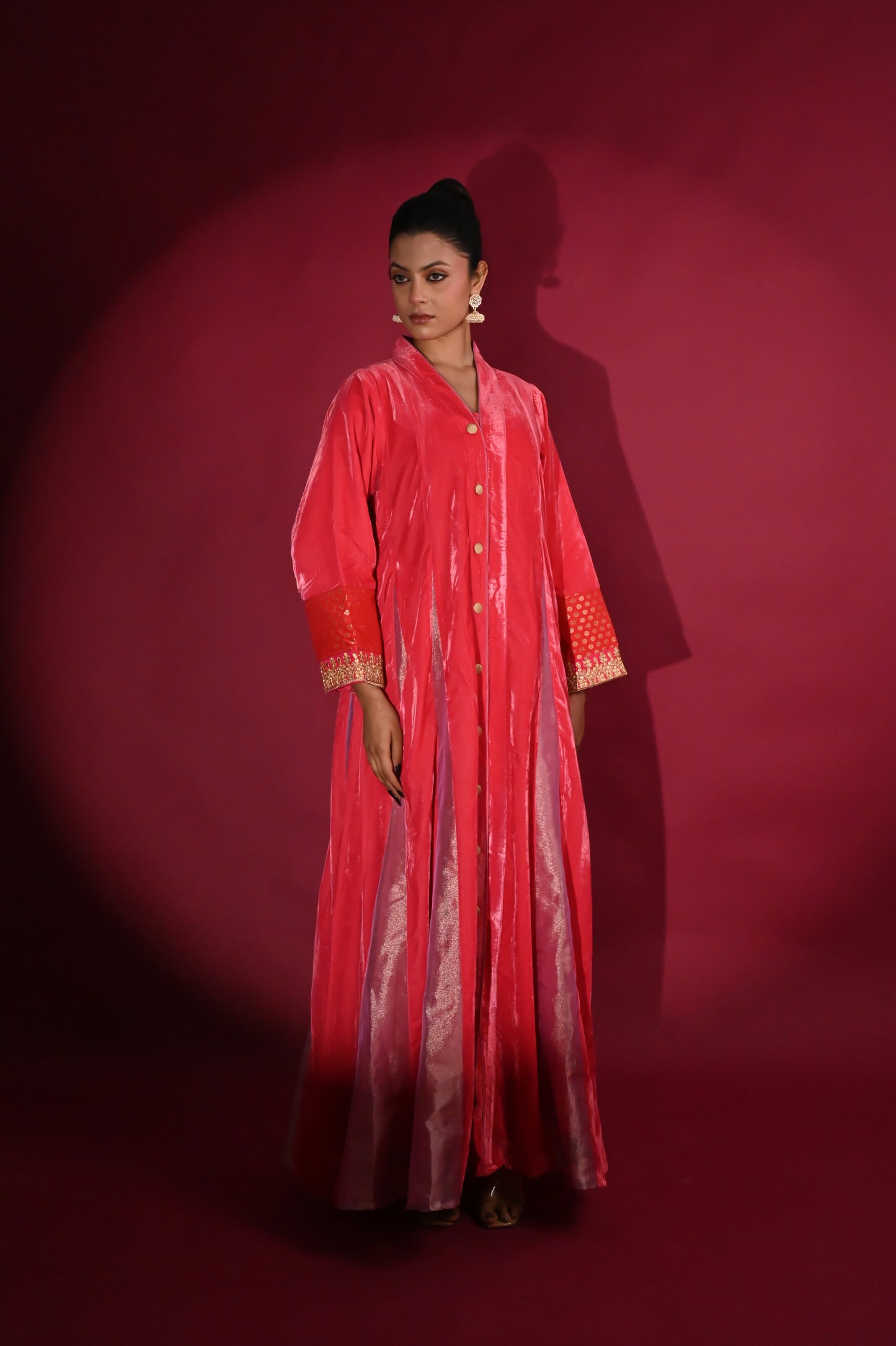 ADRTA  VELVET KAFTAN  -DELIVERY IN 1 TO 2 DAYS