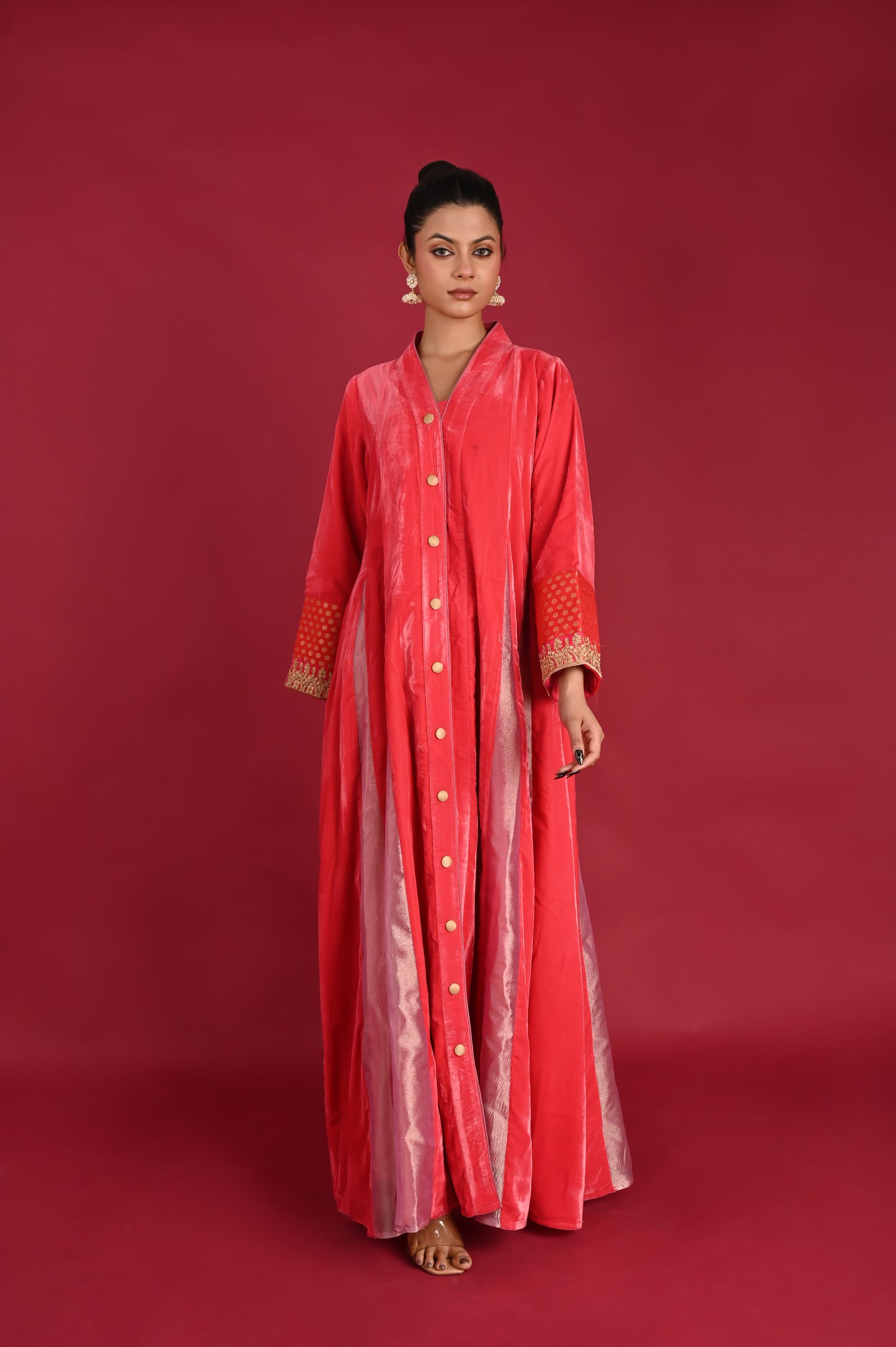 ADRTA  VELVET KAFTAN  -DELIVERY IN 1 TO 2 DAYS