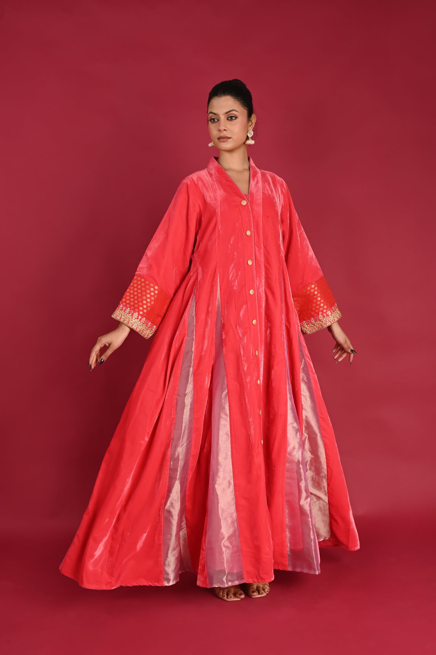 ADRTA  VELVET KAFTAN  -DELIVERY IN 1 TO 2 DAYS