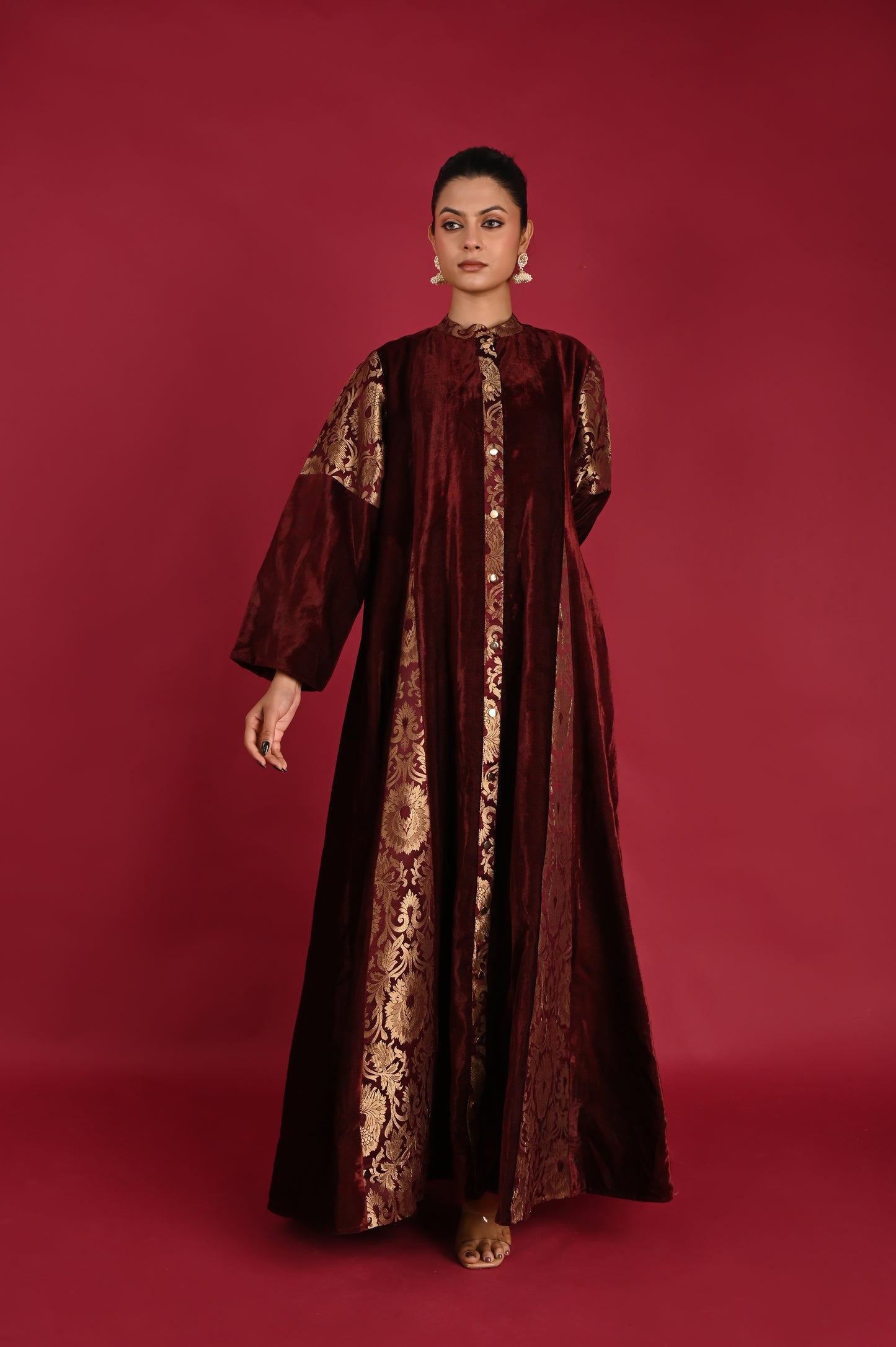 HAYAMI  VELVET KAFTAN  -DELIVERY IN 1 TO 2 DAYS