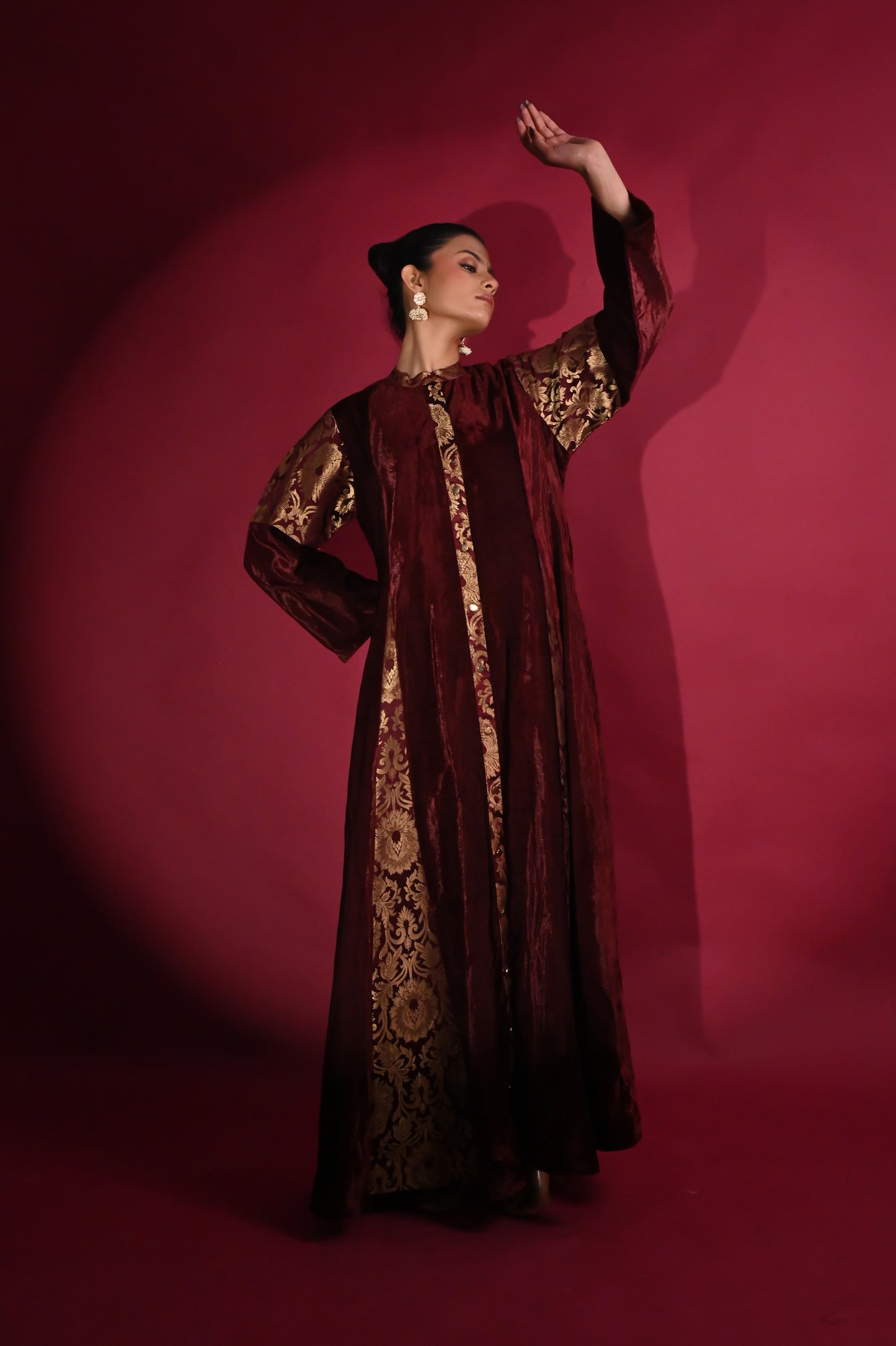 HAYAMI  VELVET KAFTAN  -DELIVERY IN 1 TO 2 DAYS