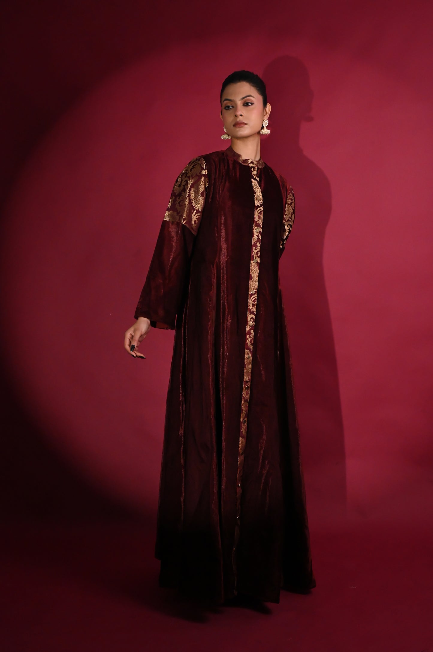 HAYAMI  VELVET KAFTAN  -DELIVERY IN 1 TO 2 DAYS