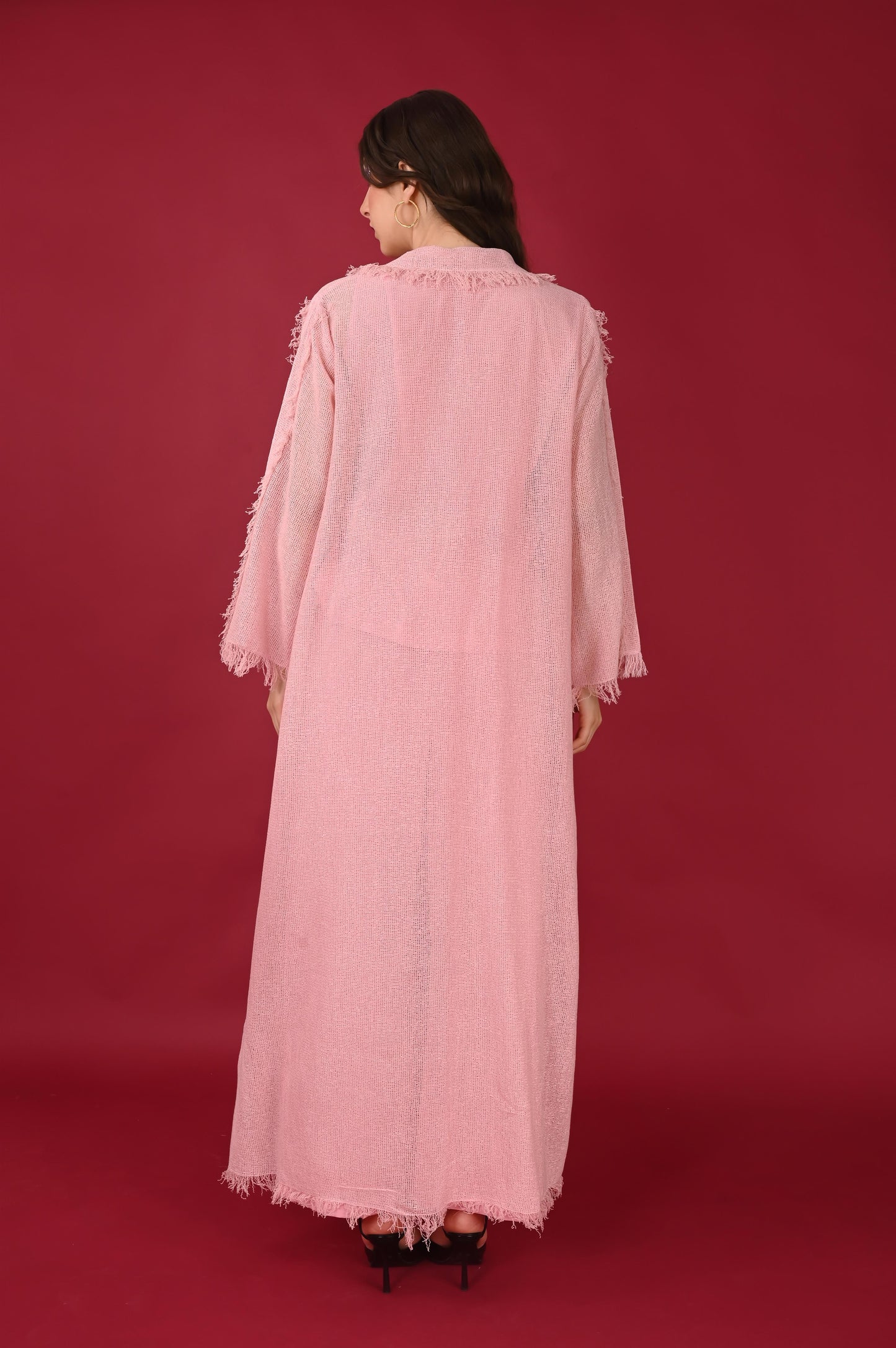 BAHATI PEACH JACKET-HANDMADE JUTE