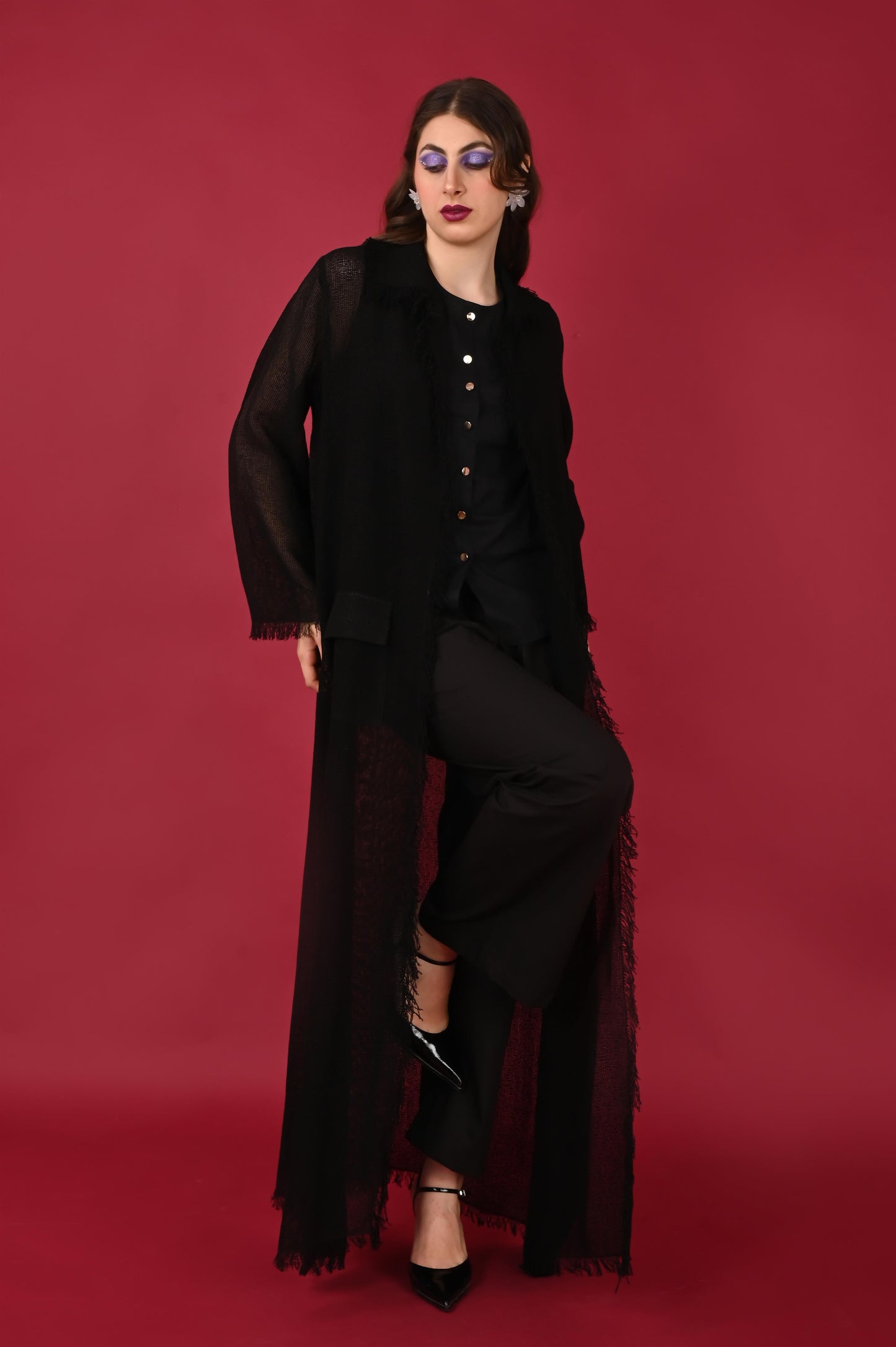 BAHATI BLACK JACKET-HANDMADE JUTE