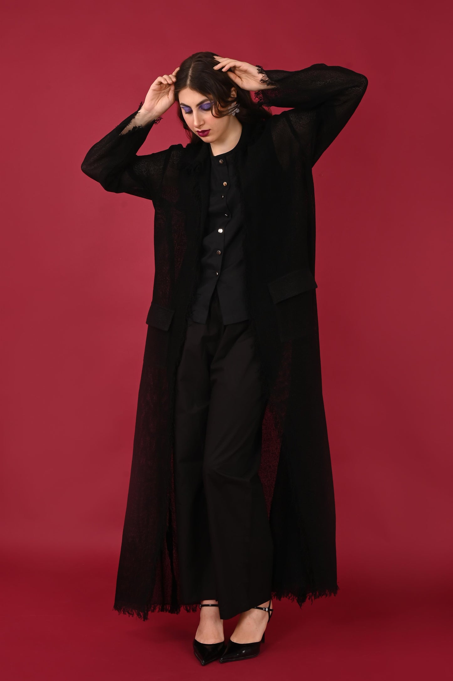 BAHATI BLACK JACKET-HANDMADE JUTE