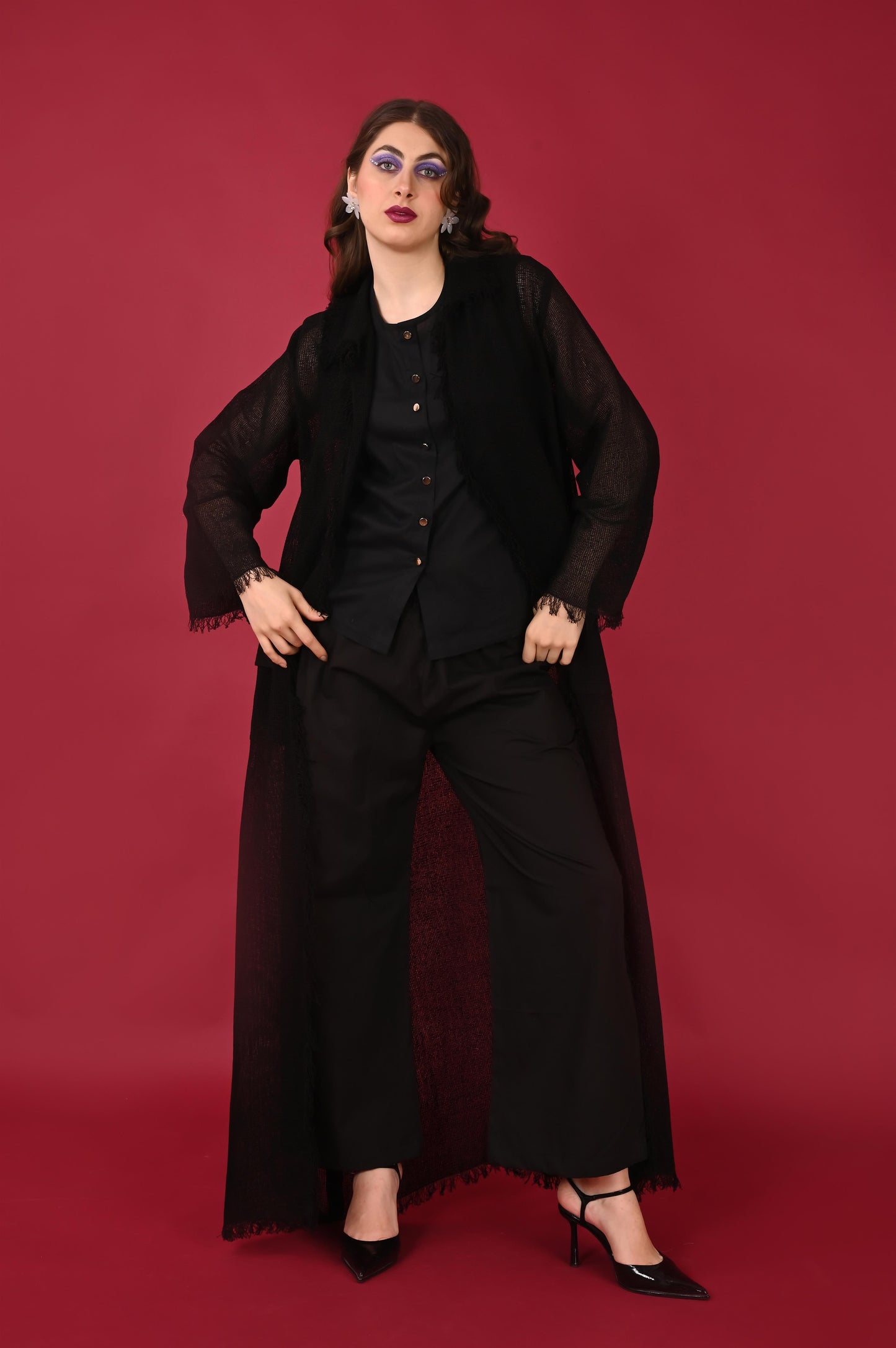 BAHATI BLACK JACKET-HANDMADE JUTE