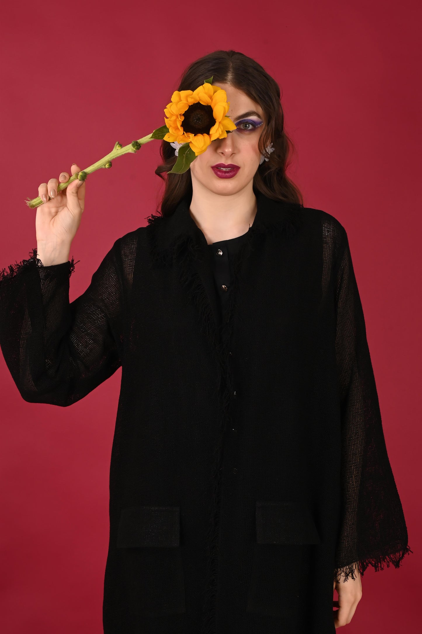 BAHATI BLACK JACKET-HANDMADE JUTE