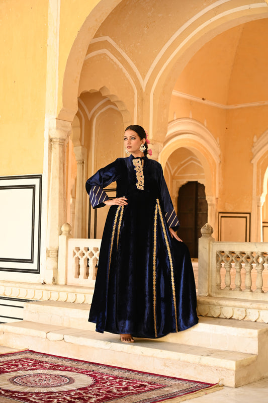 KAYA VELVET NAVY BLUE