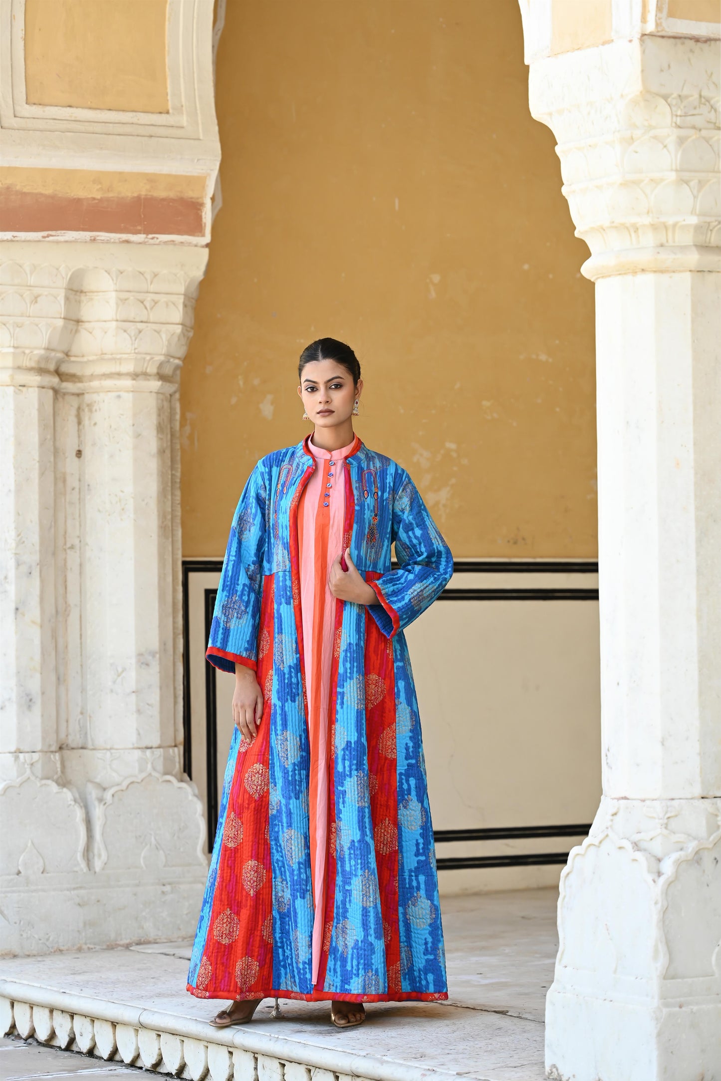 AHANA  WINTER QUILTED JACKET SET-DELIVERY IN 7 TO 10 DAYS