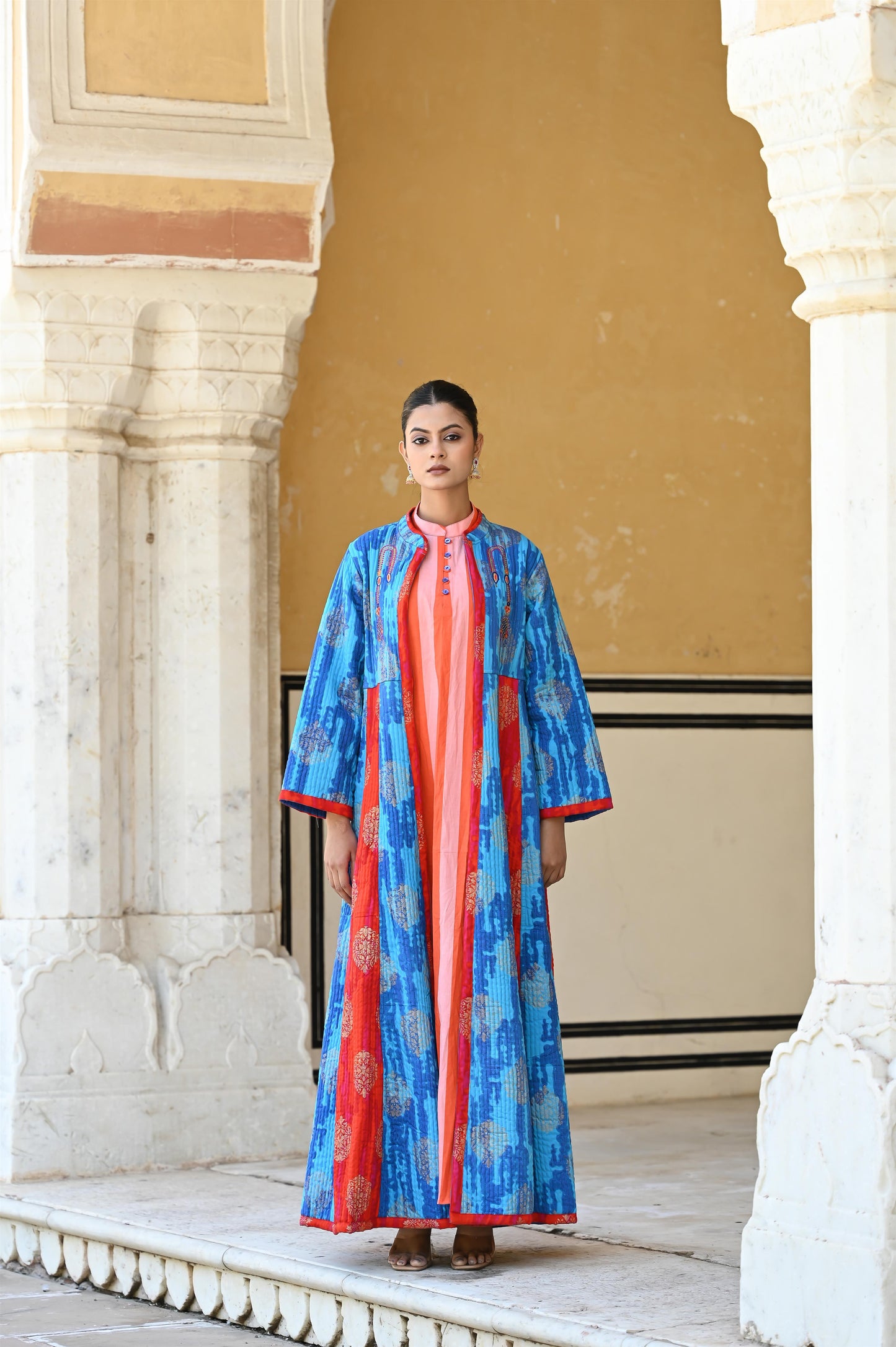 AHANA  WINTER QUILTED JACKET SET-DELIVERY IN 7 TO 10 DAYS