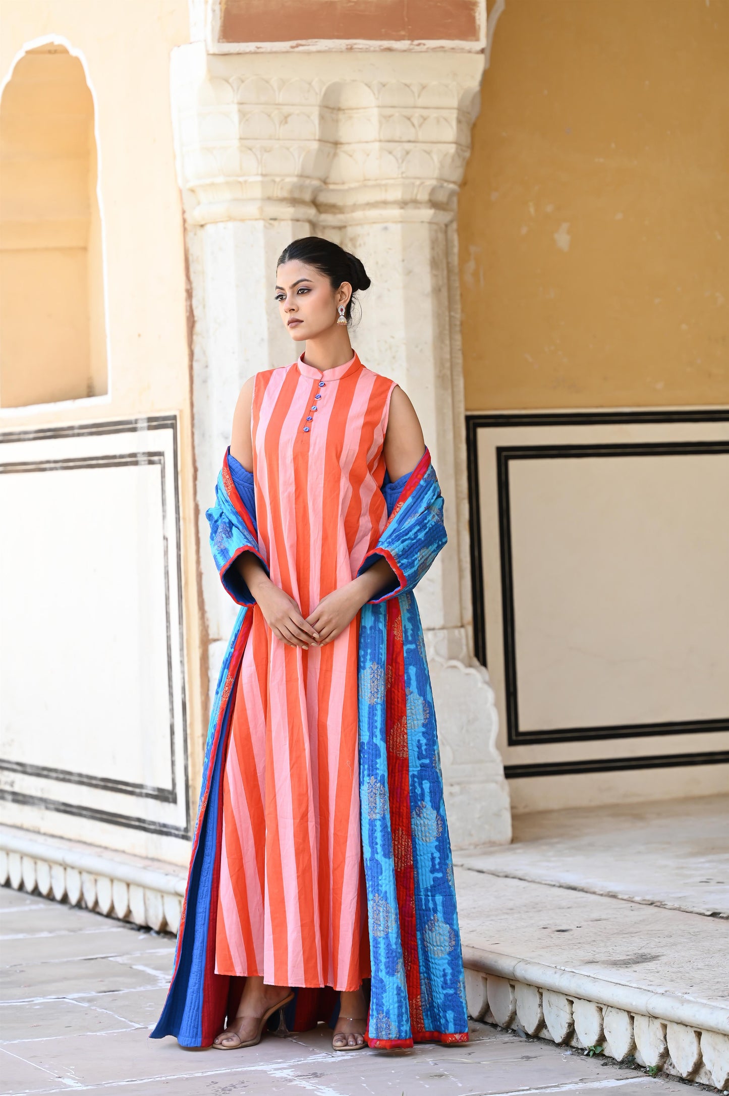 AHANA  WINTER QUILTED JACKET SET-DELIVERY IN 7 TO 10 DAYS