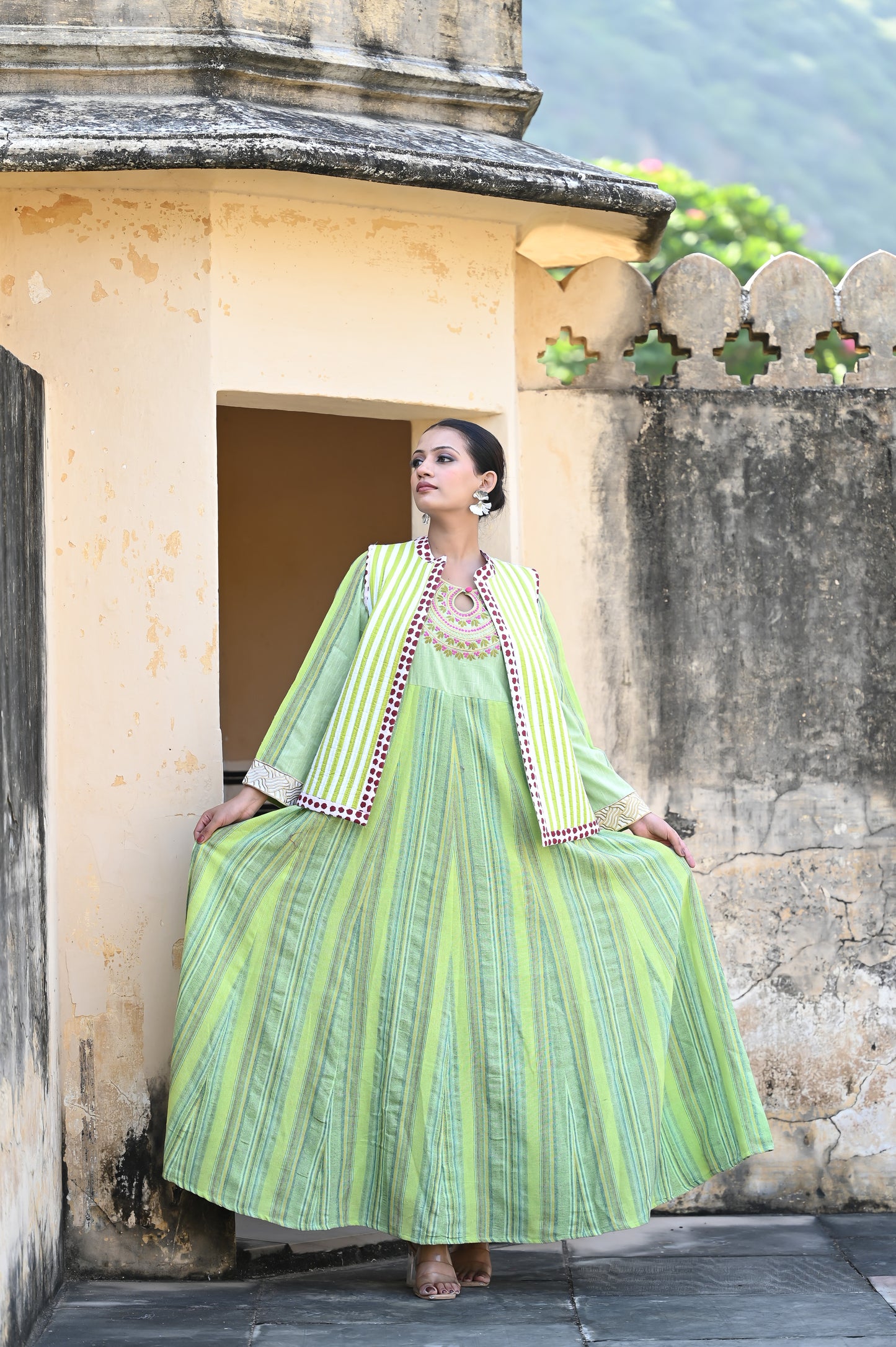 SERAYA SET GREEN-delivery in 7 to 10 days