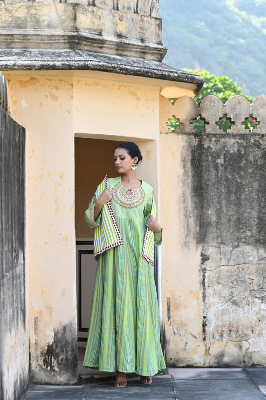 SERAYA SET GREEN-delivery in 7 to 10 days