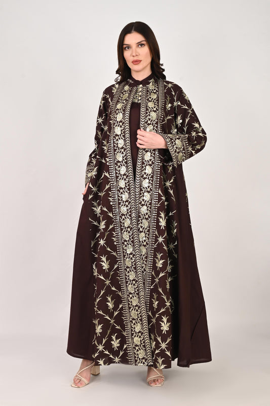 KERANI BROWN SET  -SAME DAY DELIVERY