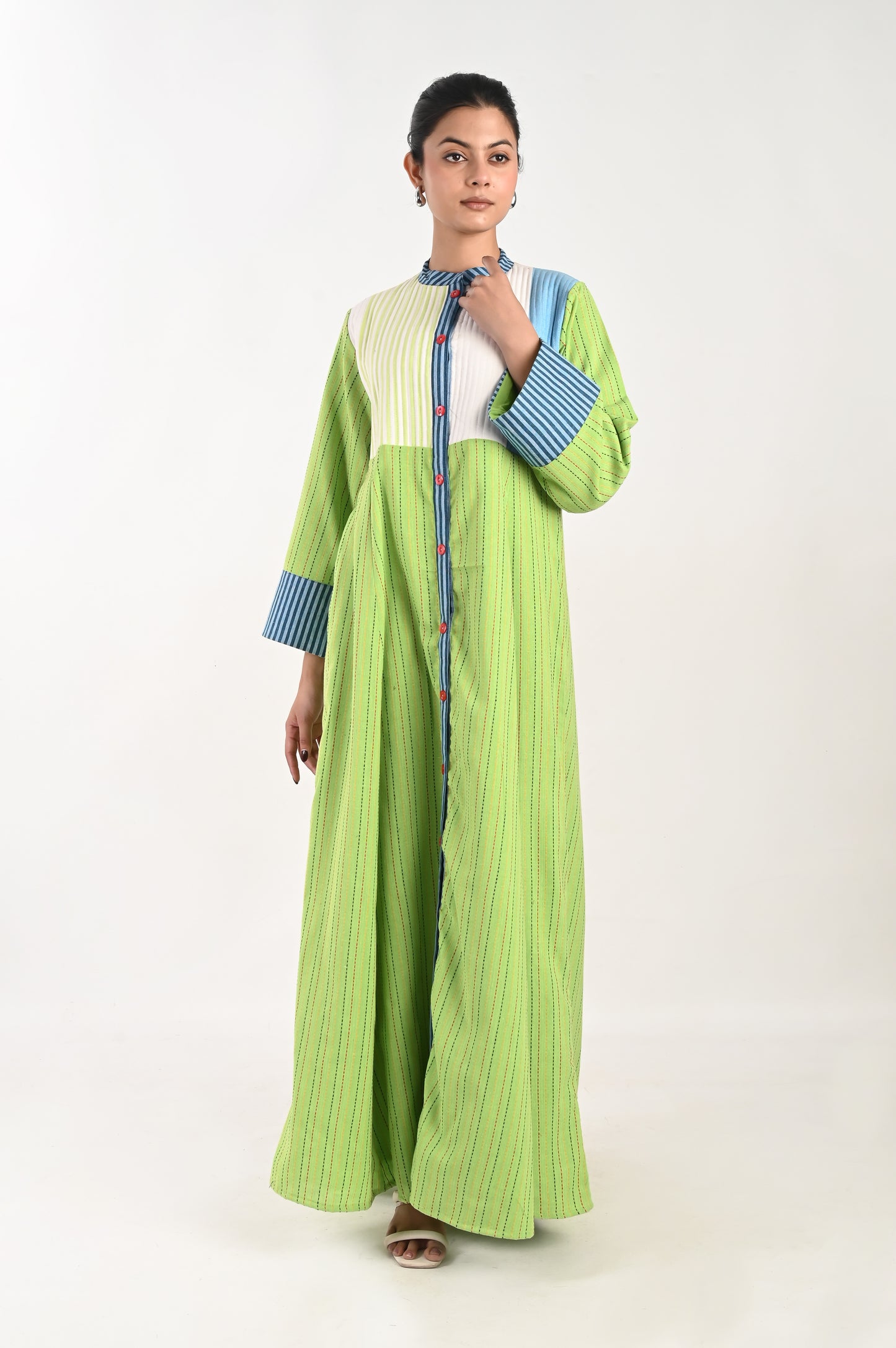 UMIKA HANDMADE  QUILTED COTTON KAFTAN-DELIVERY IN 7 TO 10 DAYS